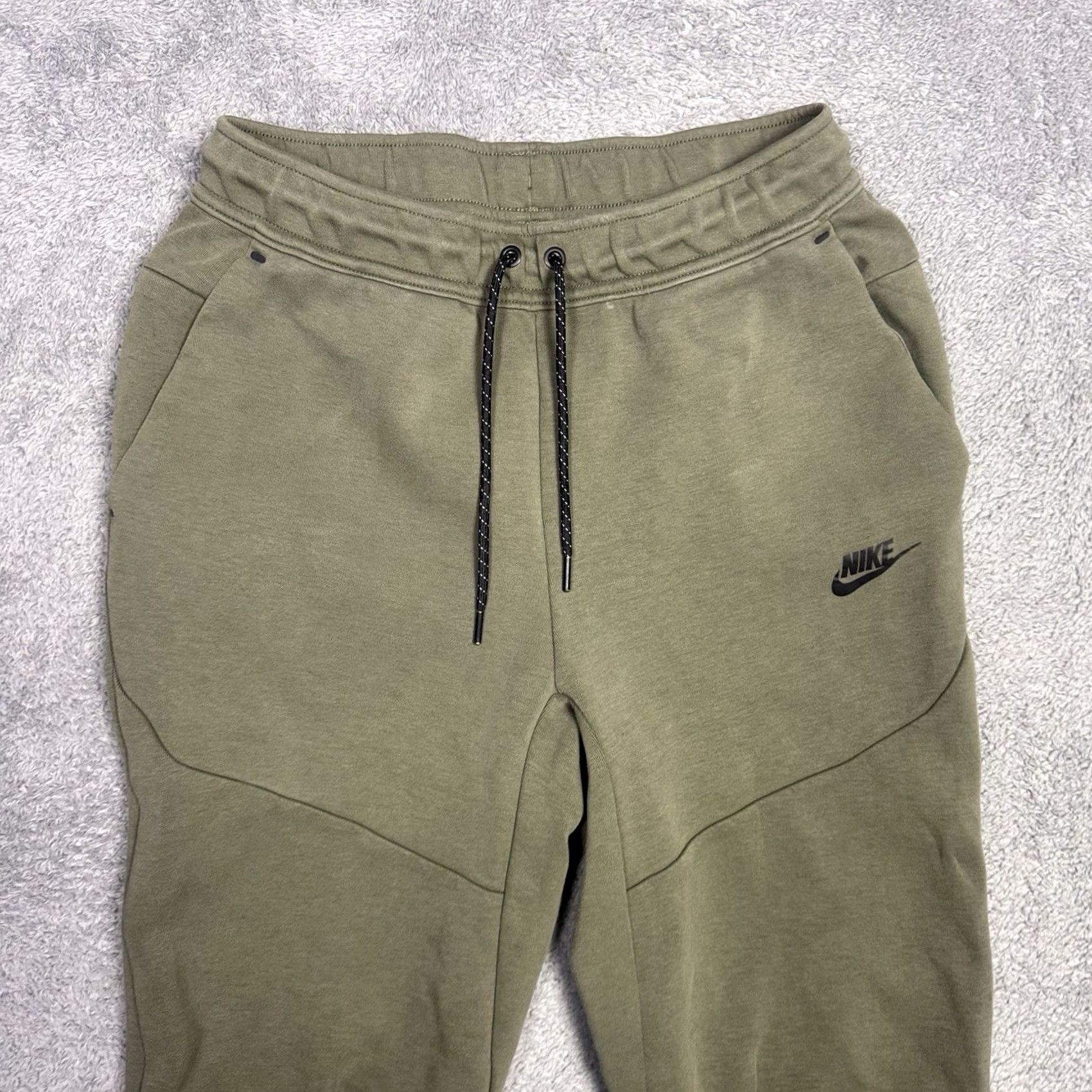 Nike Nike Tech Fleece Pants Mens S Joggers Athletic Sweatpants Olive Army CU4495 Size US 29 - 3 Thumbnail