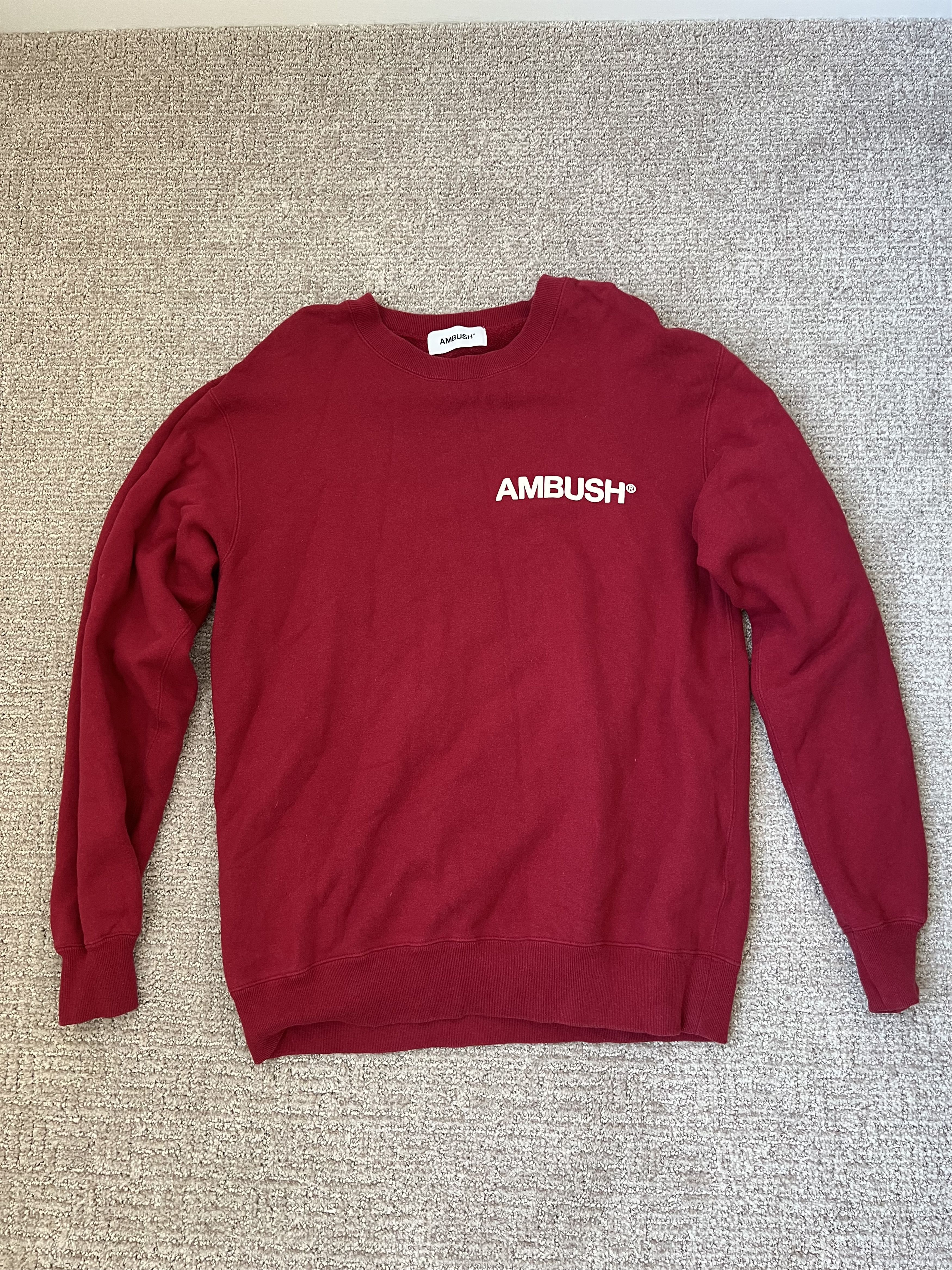 Ambush Design Ambush Exclusive Rare Red Back Crewneck Size M 2 Size US M / EU 48-50 / 2 - 1 Thumbnail