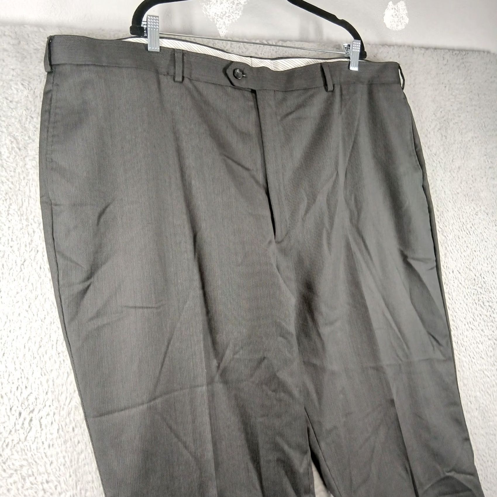 Pronto Uomo Pronto Uomo Couture Wool Dress Pants - Charcoal Grey - 50 Size Size US 34 / EU 50 - 7 Thumbnail