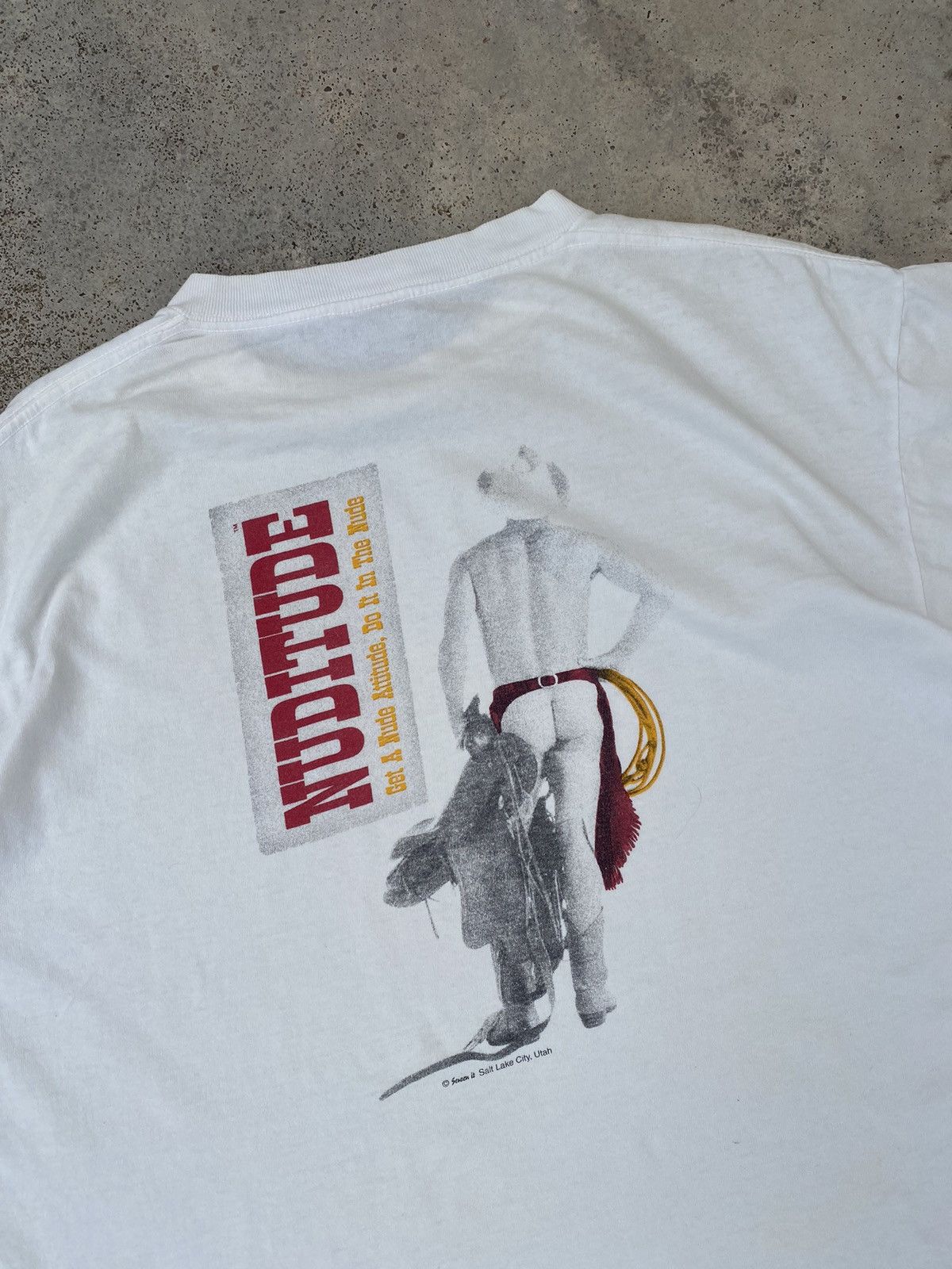 Band Tees Vintage Hanes Nude Men Butt “NUDITUDE” Size US L / EU 52-54 / 3 - 2 Thumbnail