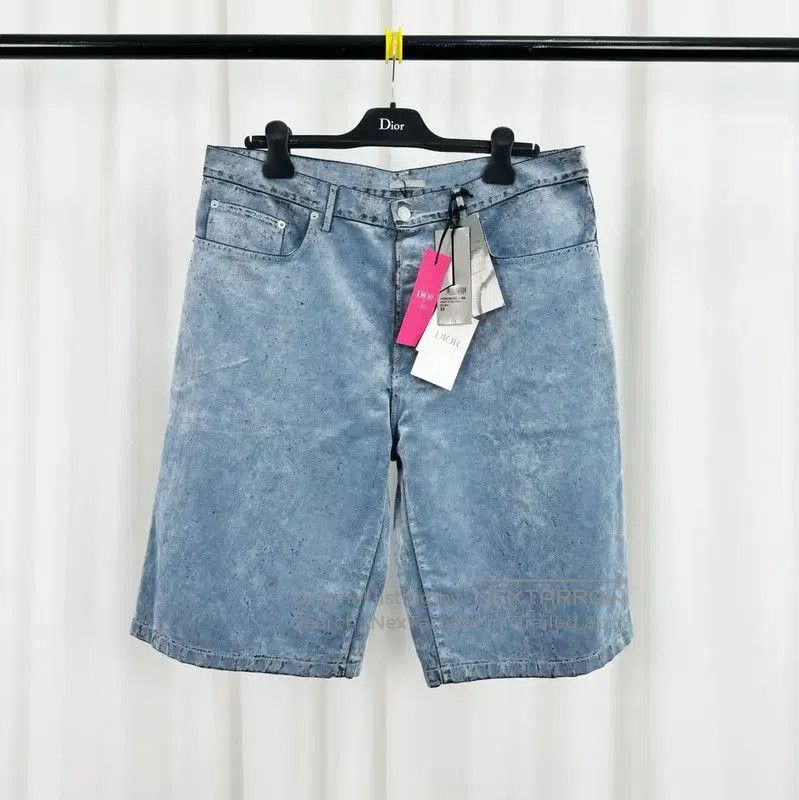 Other Dior Summer Light Blue Cotton Logo Shorts . Size US 34 / EU 50 - 1 Thumbnail