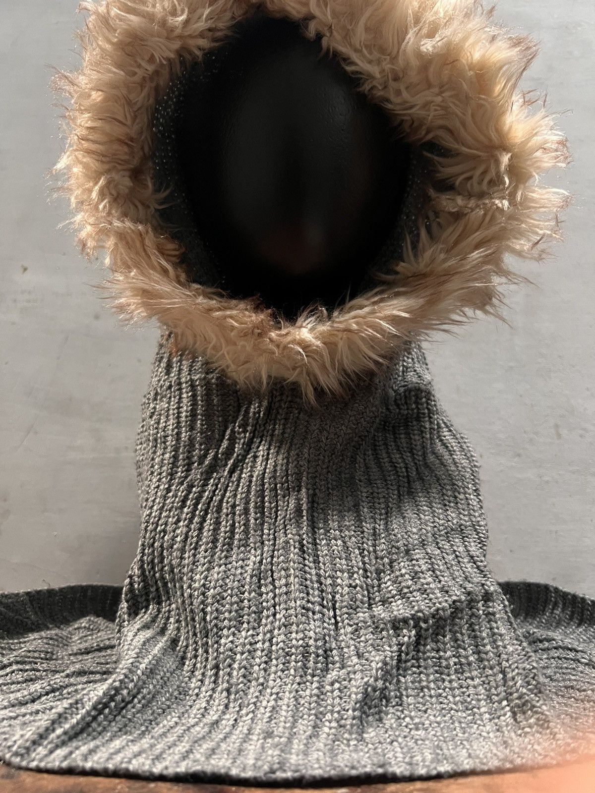 Edition Japan Peach & Cream Fur Hood Size ONE SIZE - 4 Thumbnail