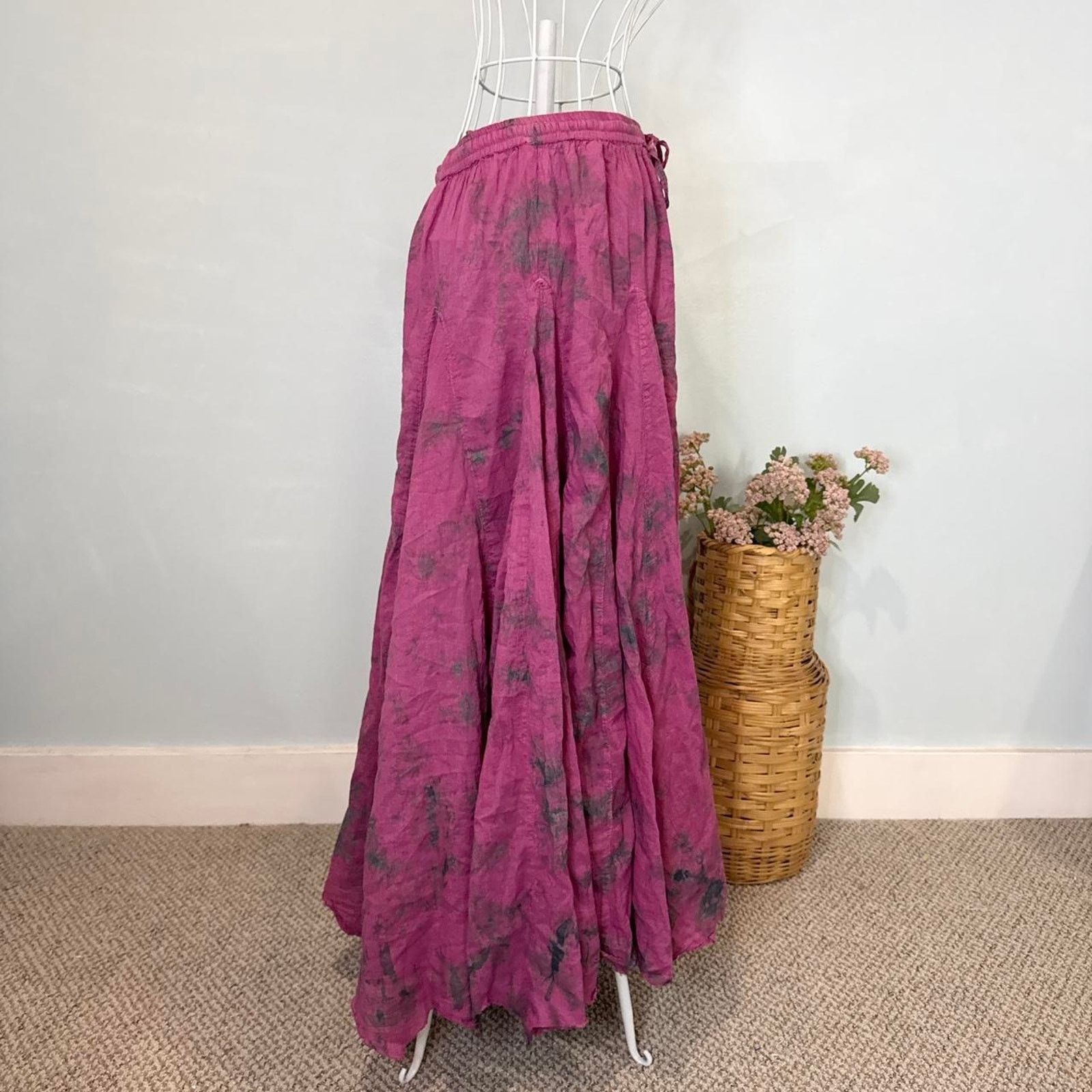 Blue Sky Inn Stunning vintage y2k fairy pink prairie peasant skirt Size 26" / US 2 / IT 38 - 4 Thumbnail