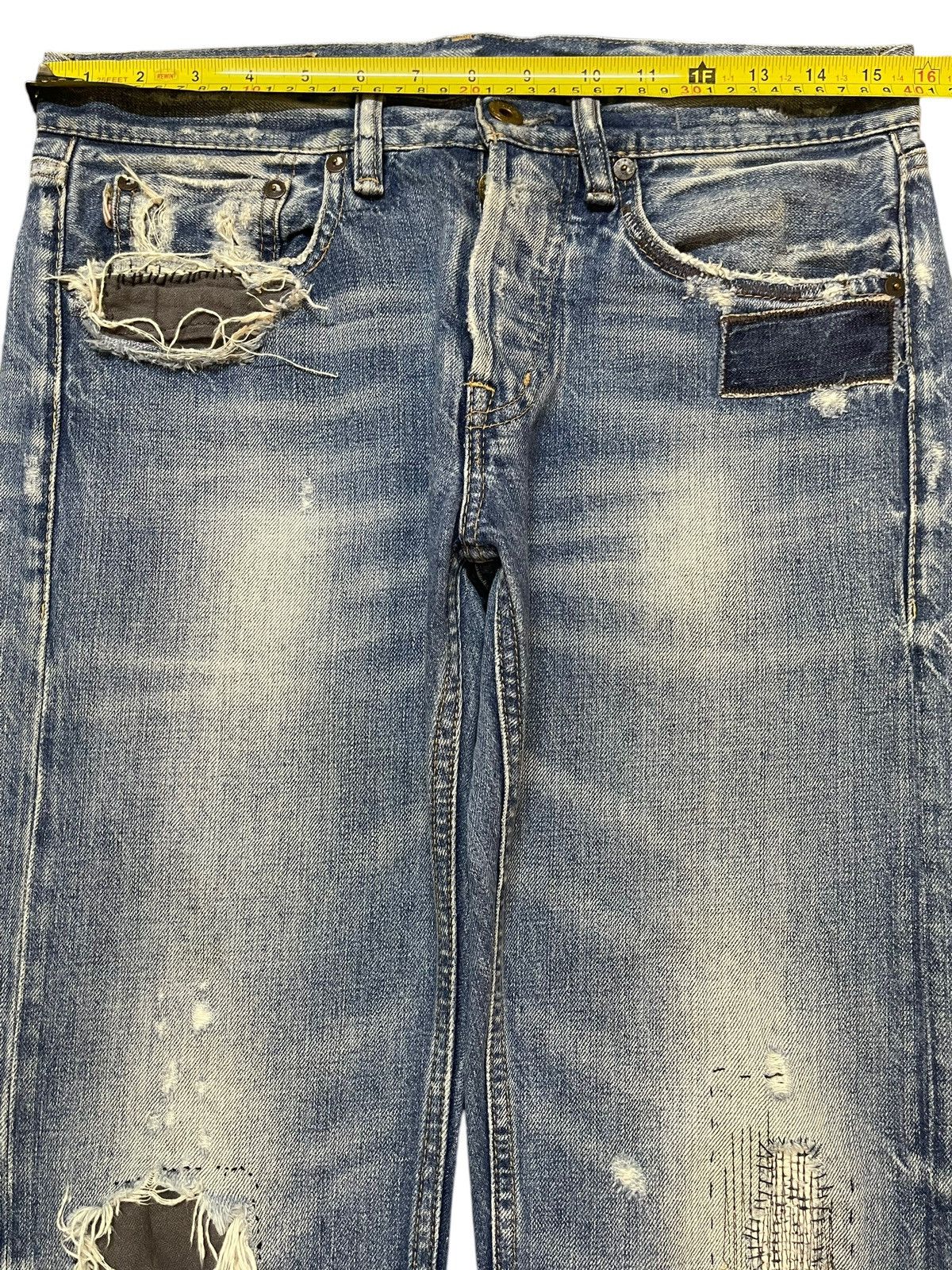 Polo Ralph Lauren Vintage RL Ralph Lauren Faded Wash Style Distressed Jeans Size US 31 - 12 Thumbnail