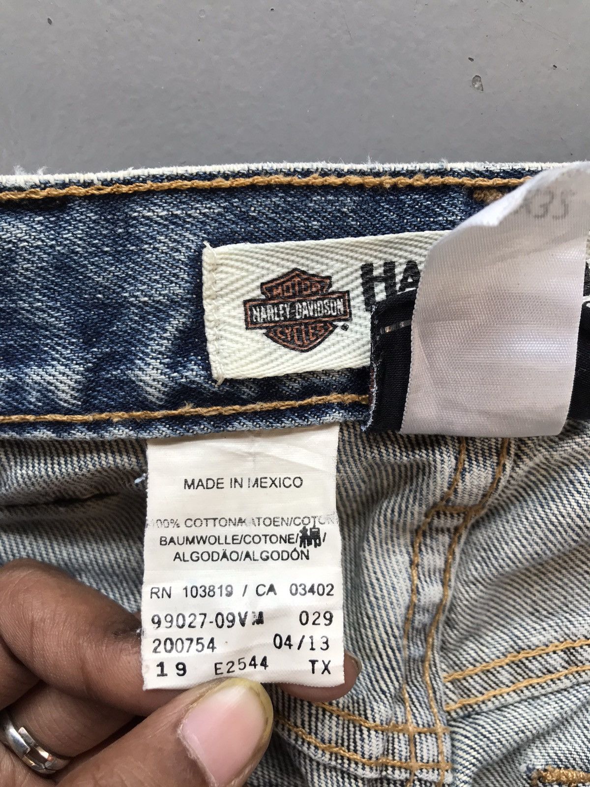 Harley Davidson × Vintage Vintage Harley Davidson straight denim Size US 33 - 7 Thumbnail