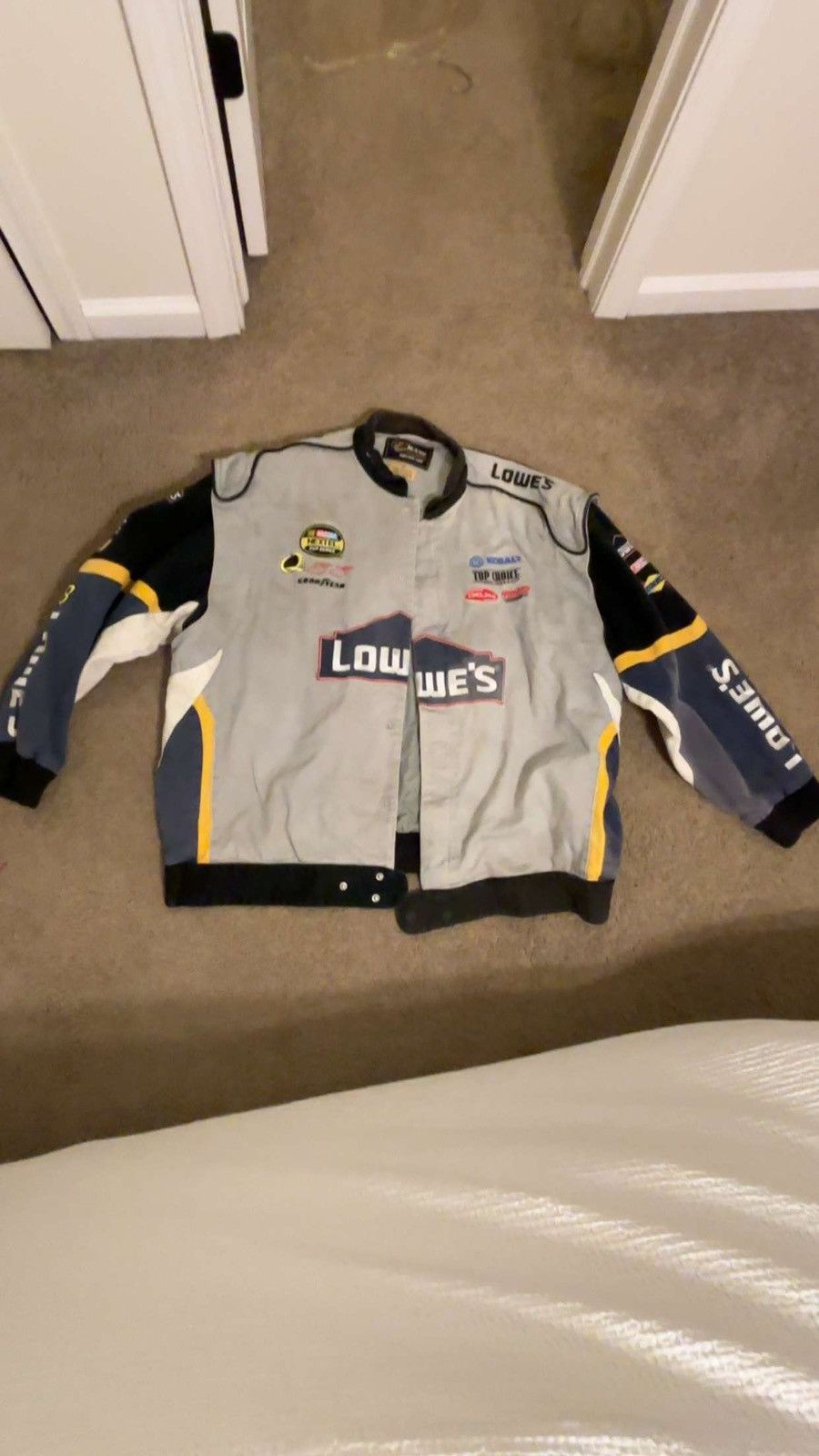 ち ゃ む レーシングジャケット　Lowe’s ビンテージ RARE Vintage Lowes NASCAR Jacket by Chase Authentics, Size