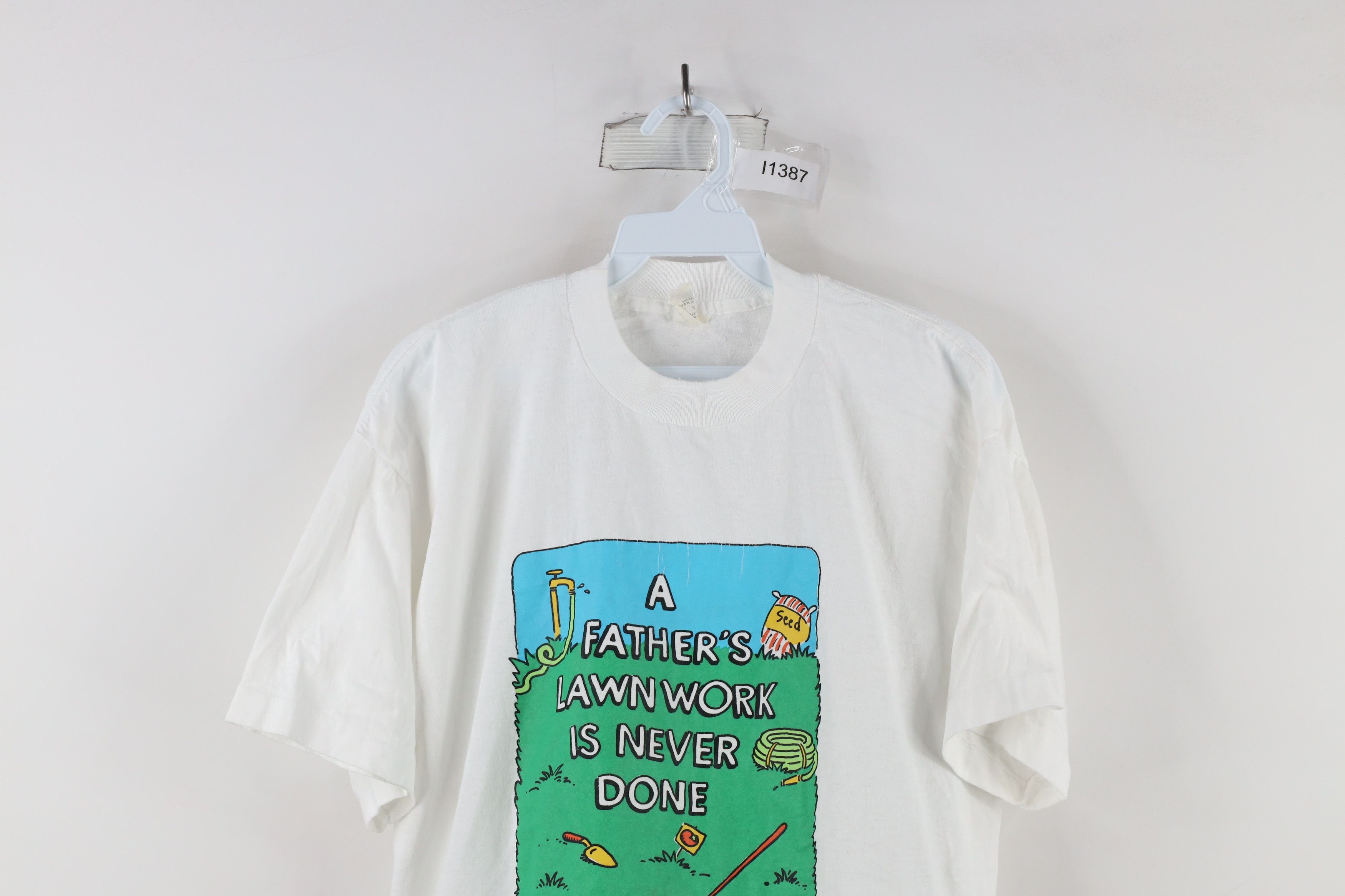 Vintage Vintage 80s Shoebox Greetings Work Is Never Done T-Shirt USA Size US XL / EU 56 / 4 - 2 Thumbnail