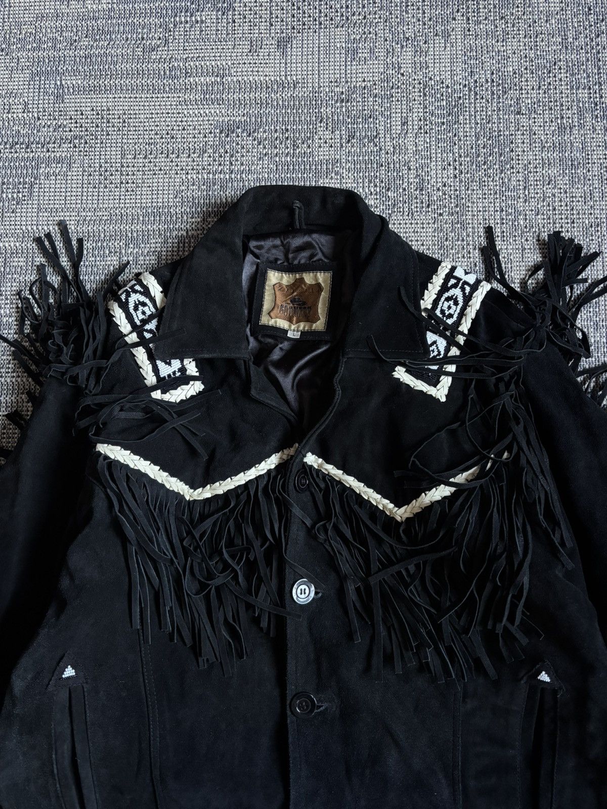 Genuine Leather Vintage Street Wear Y2K Western Leather Cowboy Jacket Size US L / EU 52-54 / 3 - 4 Thumbnail