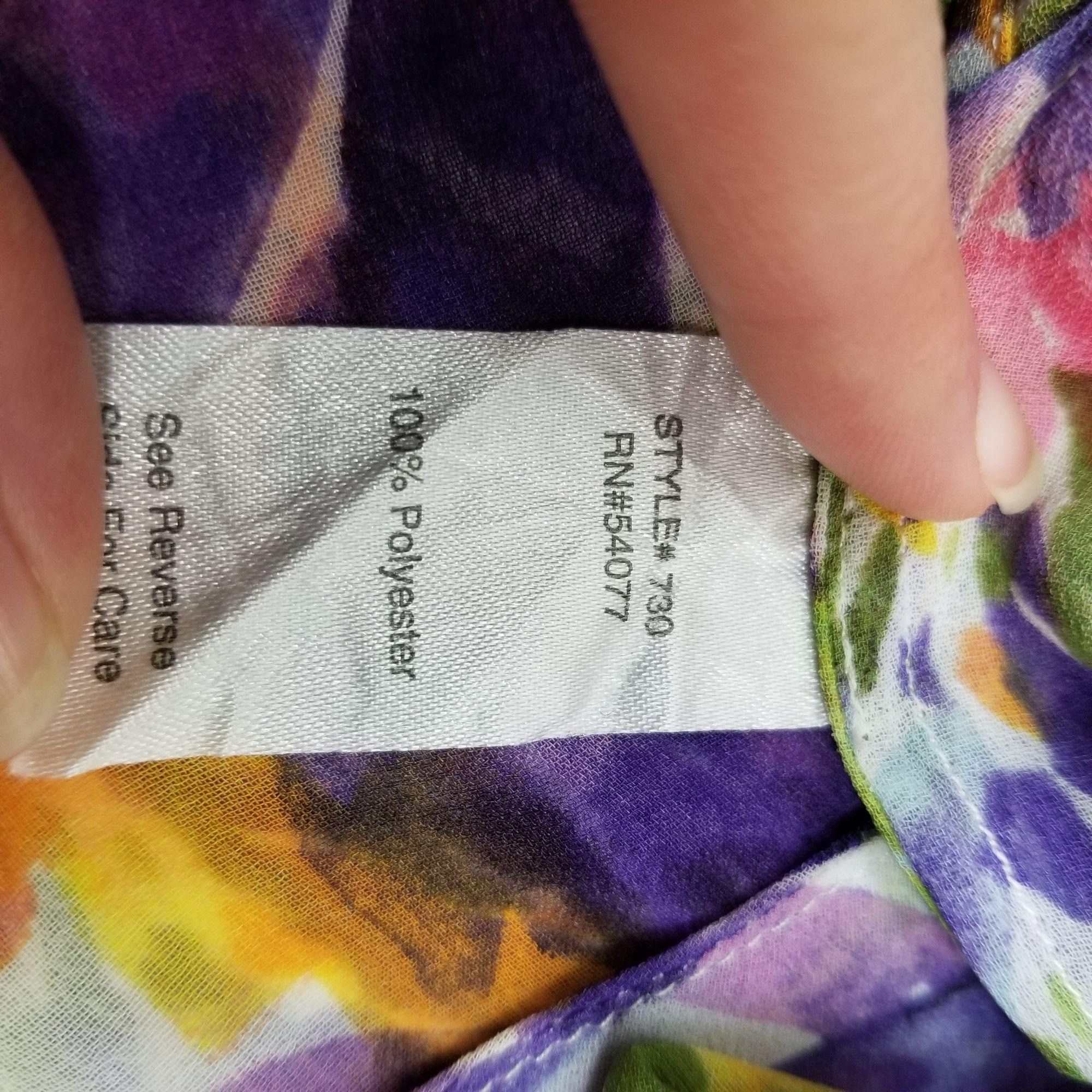 Other Cabi S Petals Watercolor Floral Top Sheer Surplice 730 Chiff Size S / US 4 / IT 40 - 8 Thumbnail