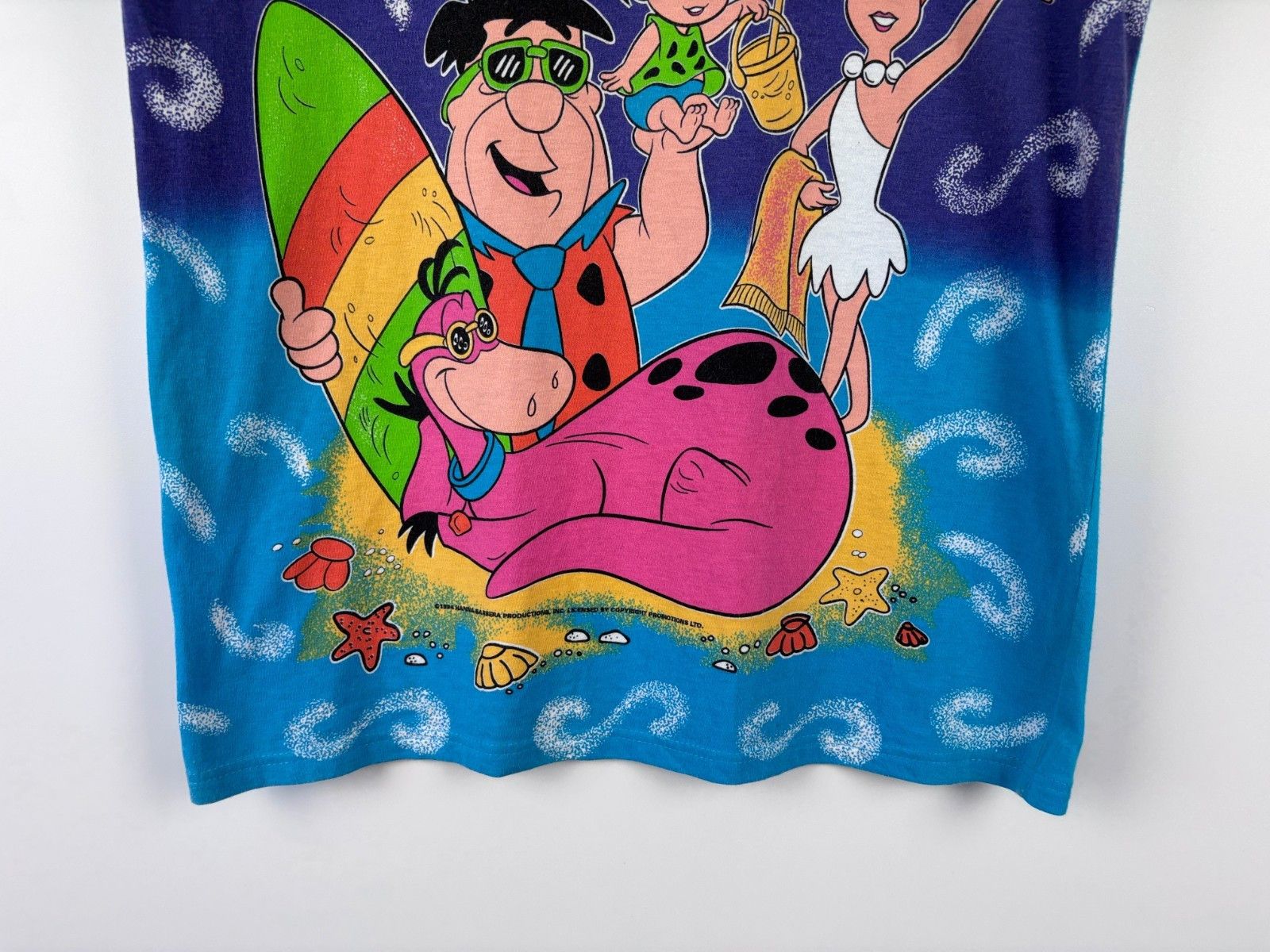 Other Vintage Flintstones Graphic T-Shirt Blue Womens Size ~M Size M / US 6-8 / IT 42-44 - 3 Thumbnail