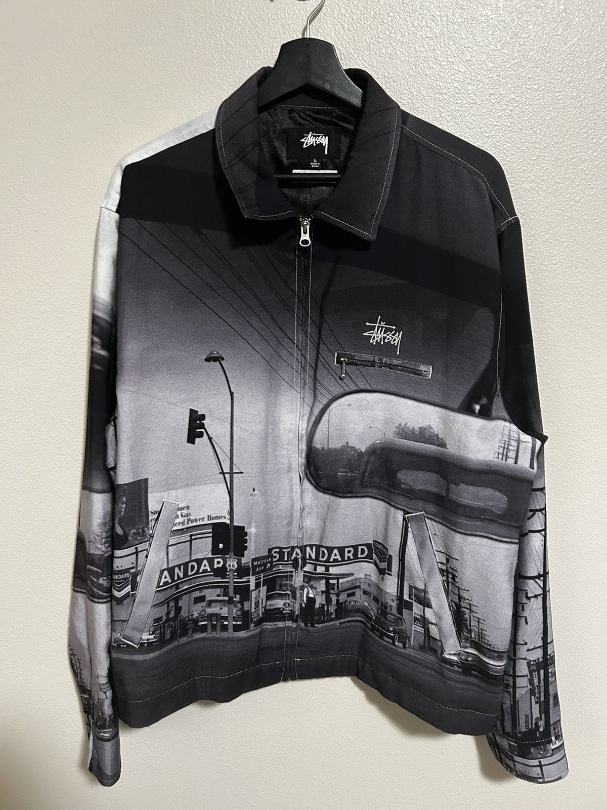 stussy hopper jacket Lサイズ Designer × Streetwear × Stussy Stussy SS-Link Leather Bomber