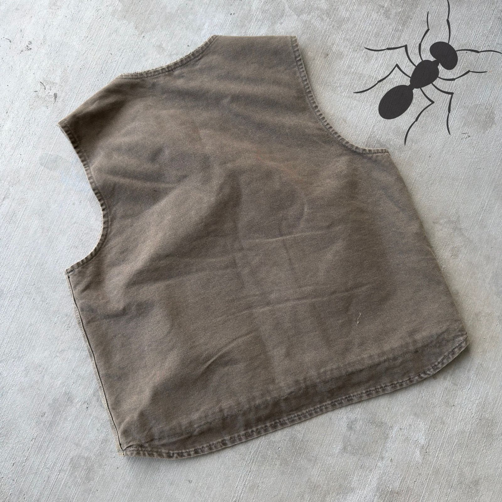 Carhartt × Vintage Vintage Y2K Carhartt V26 MRH brown work wear vest Size US XL / EU 56 / 4 - 4 Thumbnail