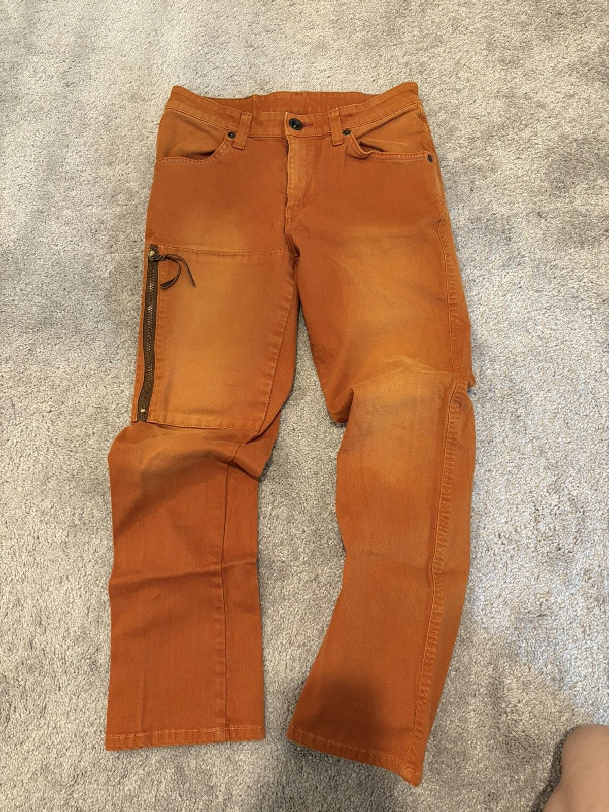 Edwin Edwin XV Special Made in Japan RARE Orange Vintage 30” Size US 30 / EU 46 - 2 Thumbnail