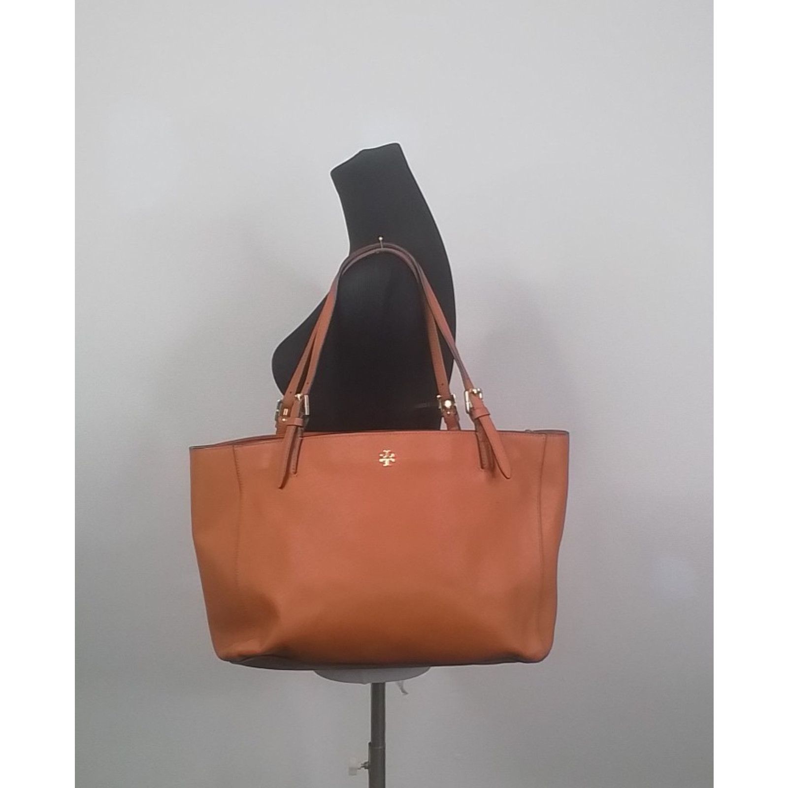 Tory Burch Tori Burch Leather Tote Handbag Purse Brown Size ONE SIZE - 2 Thumbnail