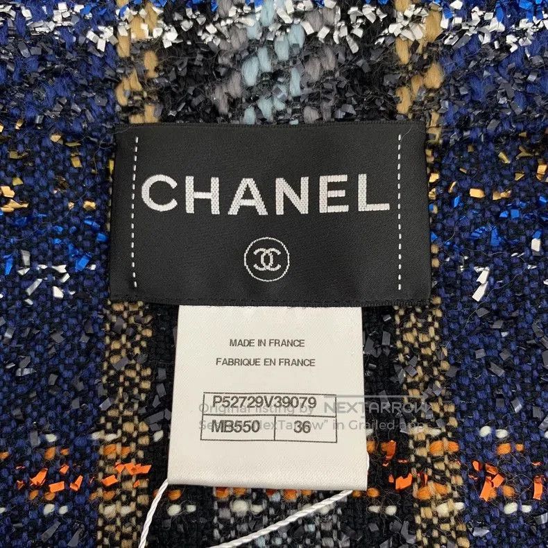 Chanel Chanel Tweed Plaid Wool Coat. Size US XS / EU 42 / 0 - 6 Thumbnail