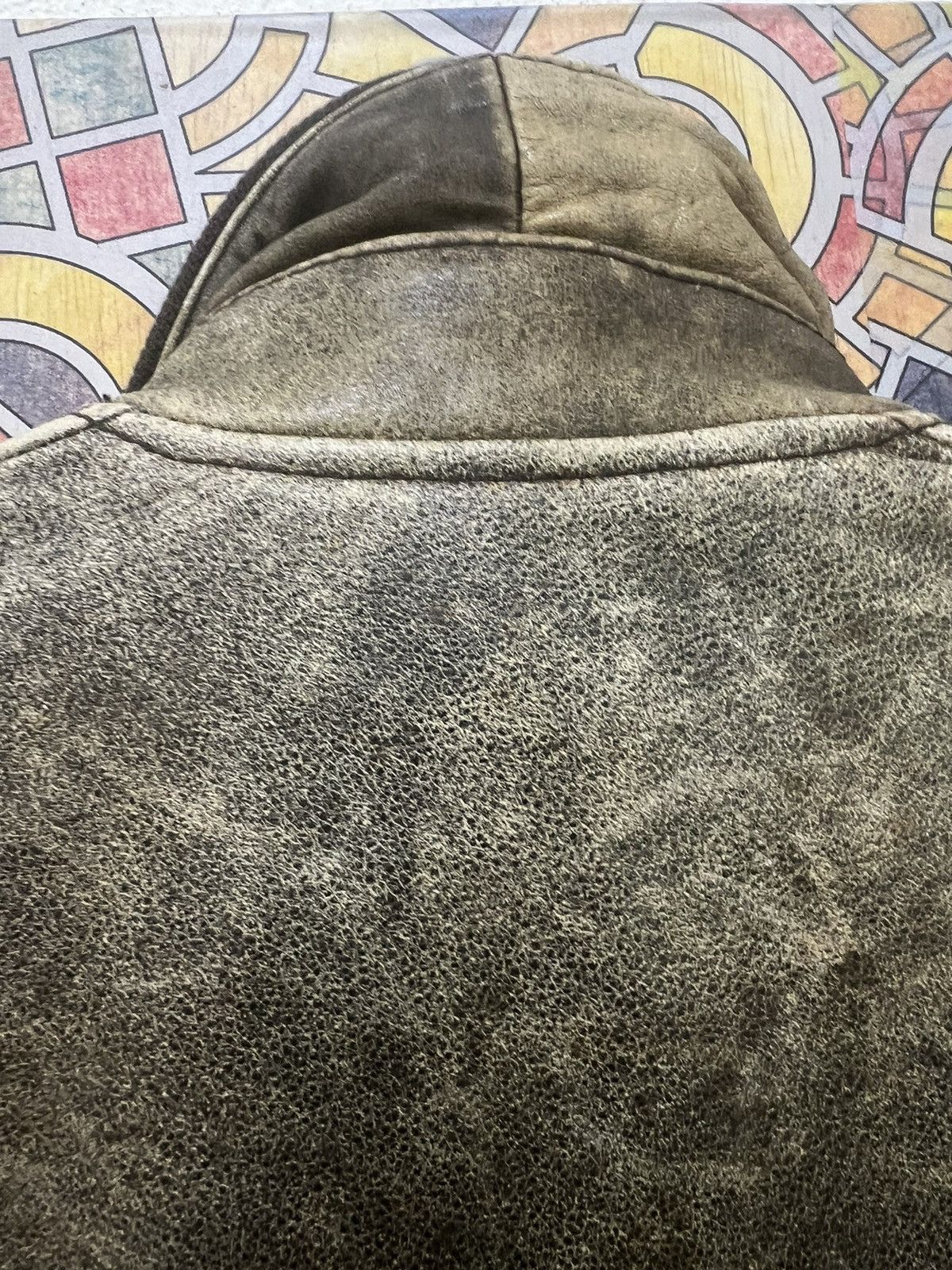 Chevignon Leather flight jacket CHEVIGNON ROLL AIRFLYTE. (GJ36) Size US M / EU 48-50 / 2 - 7 Thumbnail