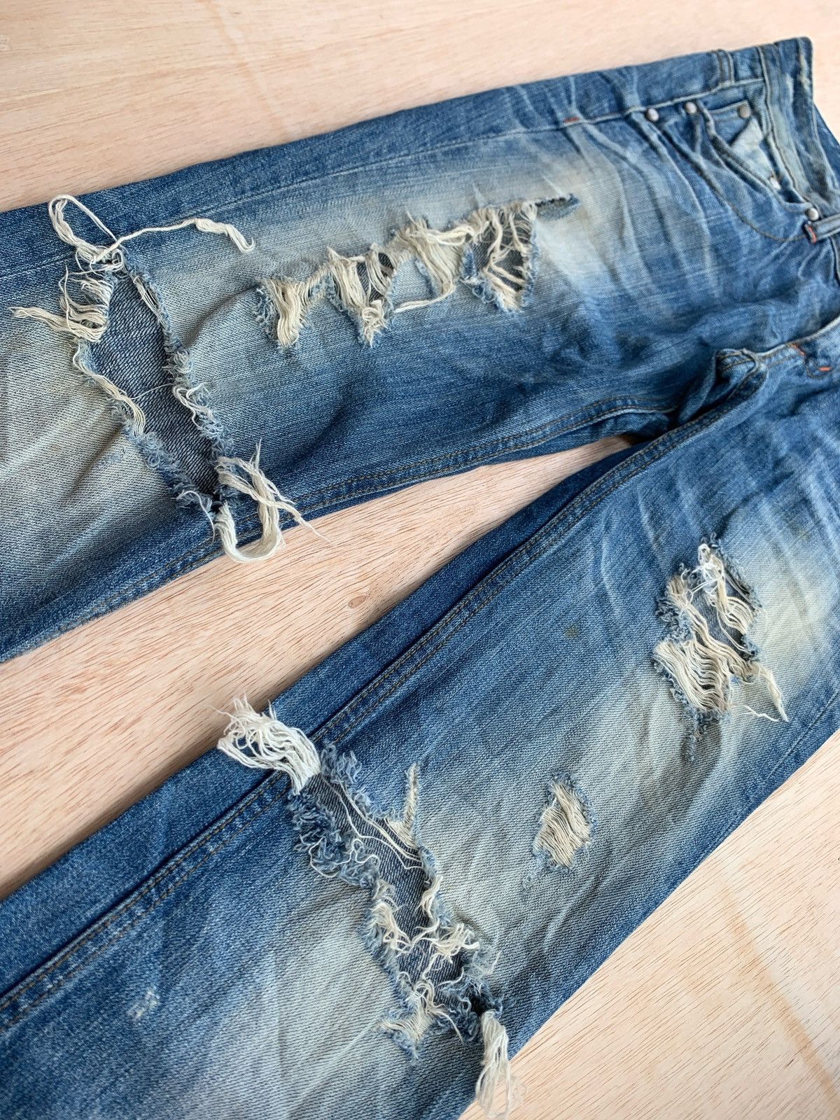 If Six Was Nine × Japanese Brand Distressed Denim Brush Hotchkiss Ifsixwasnine style Jeans Size US 30 / EU 46 - 3 Thumbnail