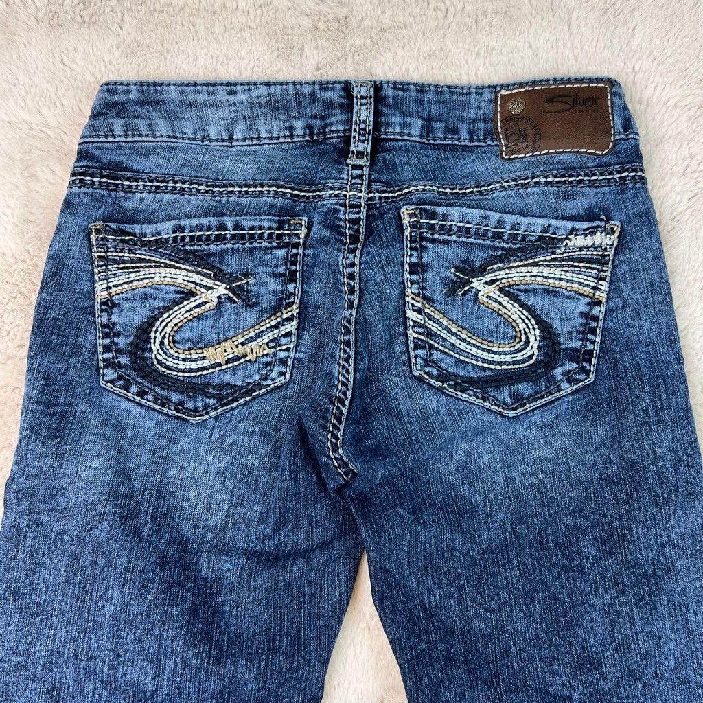 Silver Jeans Co. Silver Jeans Berkley Straight Leg Jeans Size 26x34 Low Rise Size 26" / US 2 / IT 38 - 9 Thumbnail