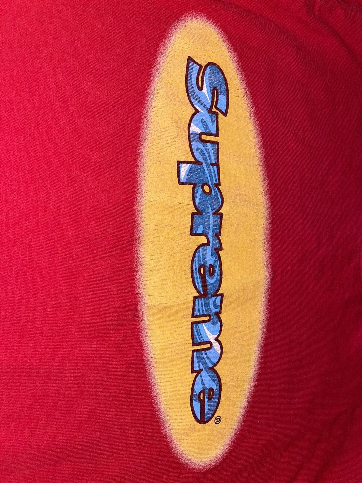 Supreme Supreme Ripple L/S Long Sleeve Tee Red Small Size US S / EU 44-46 / 1 - 3 Thumbnail