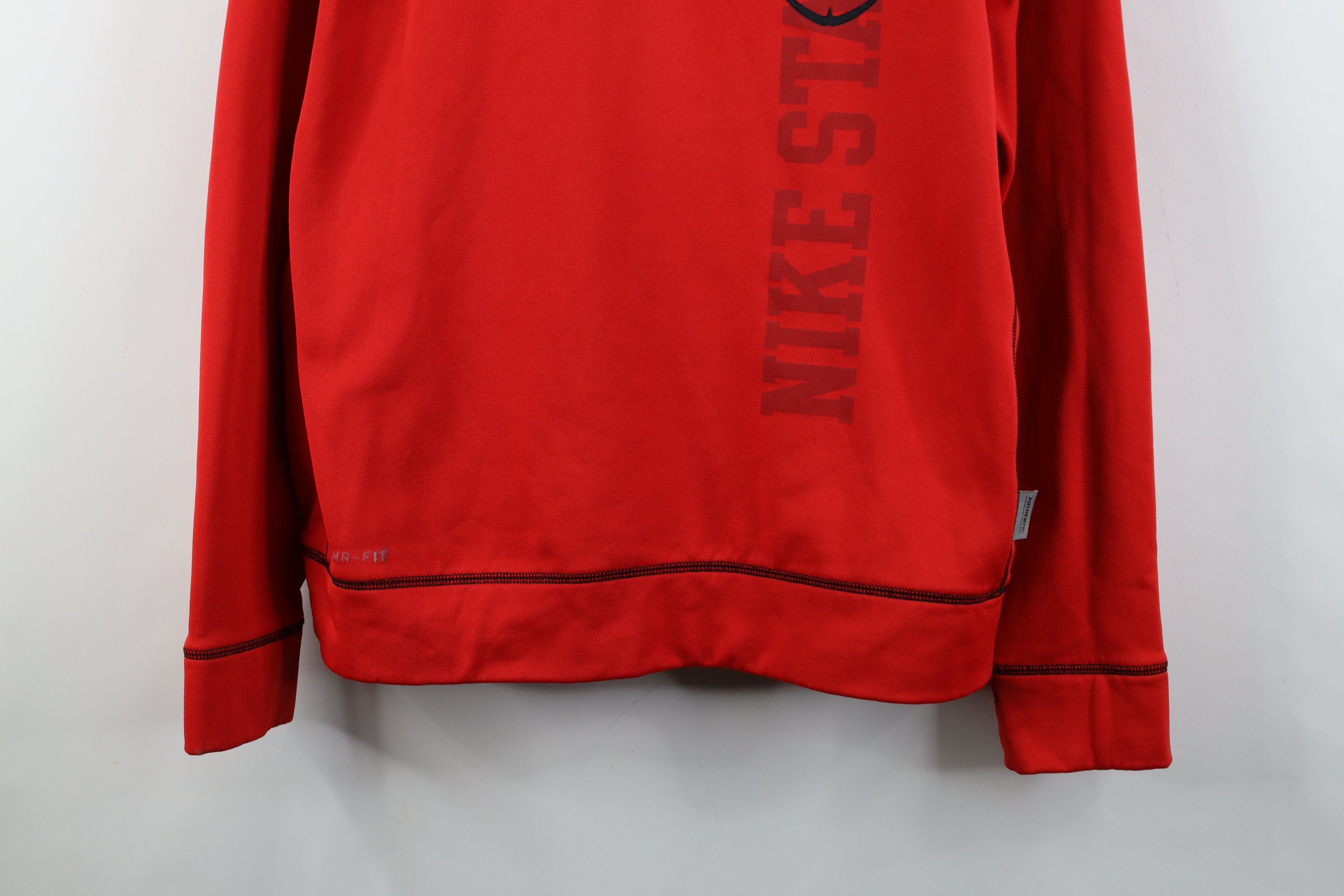 Nike × Vintage Nike Scott Mini Swoosh Therma Fit Football Sweatshirt Red Size US L / EU 52-54 / 3 - 3 Thumbnail