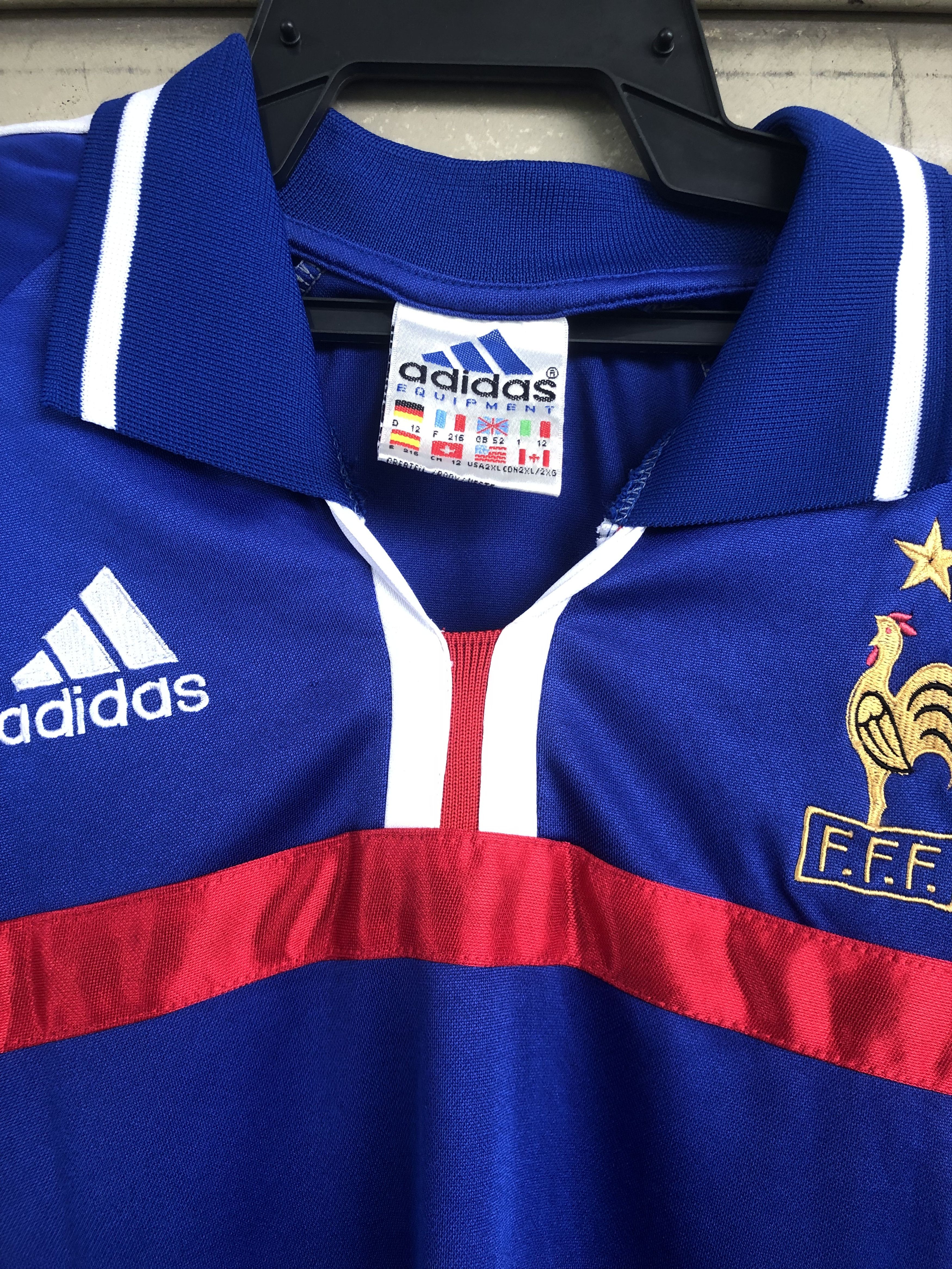 Adidas Adidas France jersey vintage Size US XL / EU 56 / 4 - 2 Thumbnail