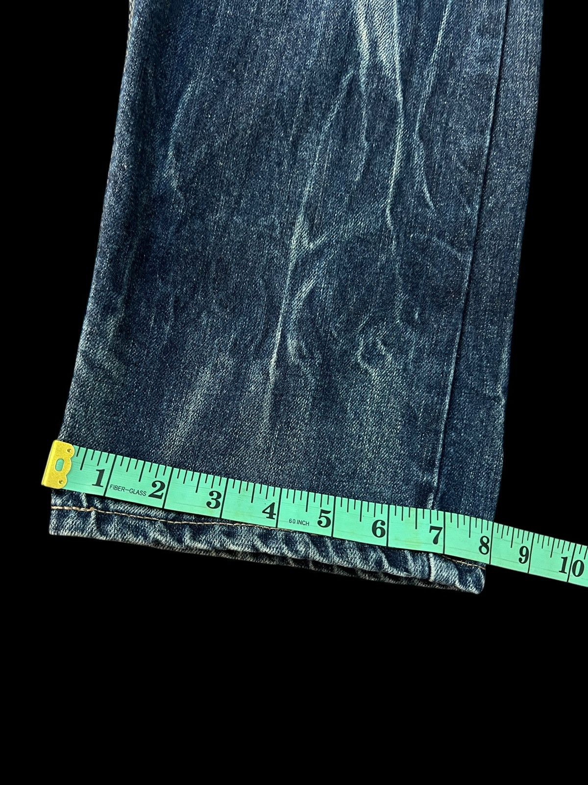 Edwin × If Six Was Nine × Le Grande Bleu (L.G.B.) EDWIN EXCLUSIVE VINTAGE BLUE DENIM NICE DESIGN VERY RARE Size US 33 - 15 Thumbnail