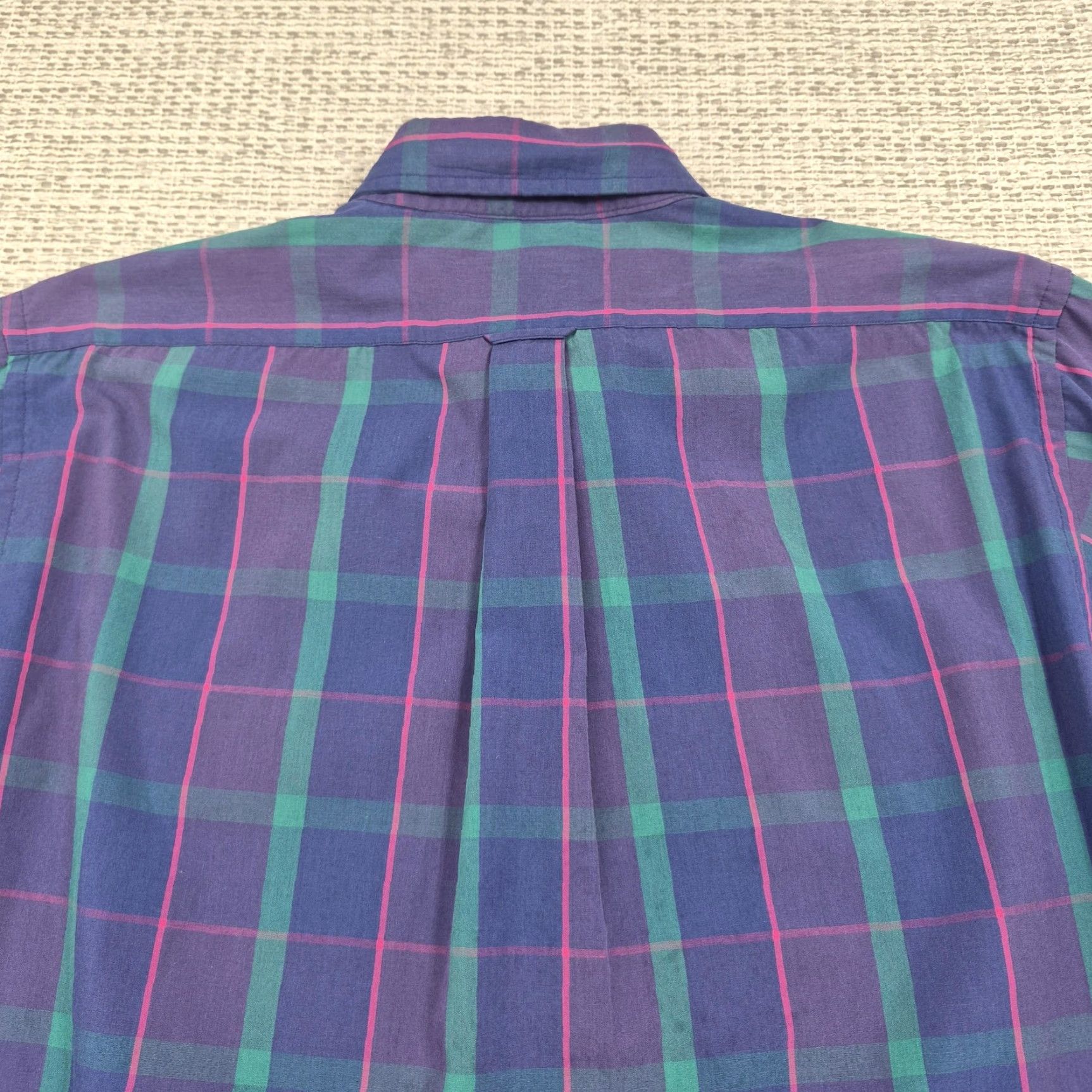 Nordstrom VINTAGE Nordstrom Button Up Shirt Mens L Blue Plaid Long Sleeve Chest Pocket Size US L / EU 52-54 / 3 - 6 Thumbnail