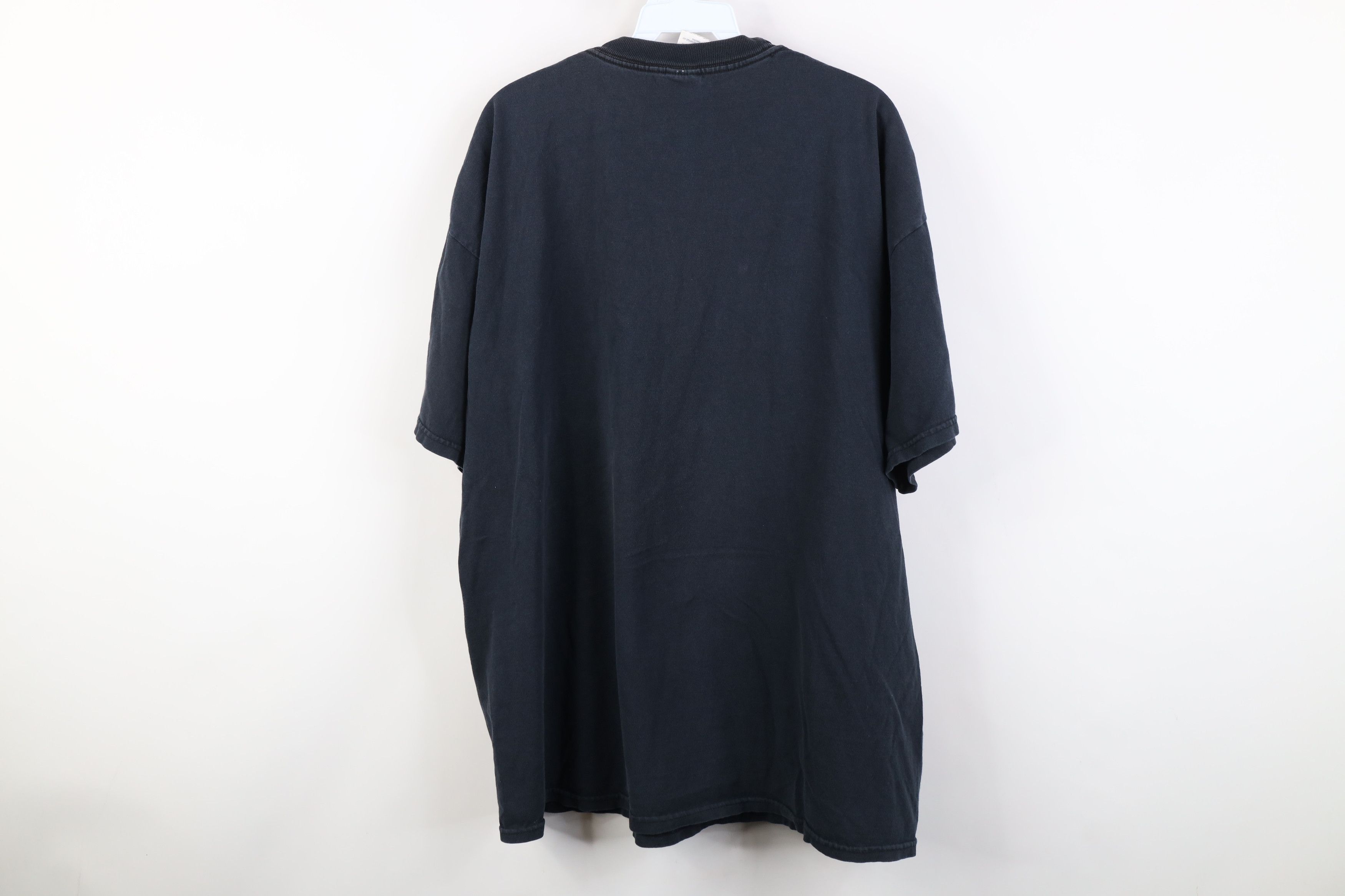Vintage Vintage 90s Y2K Streetwear Blank Cotton Pocket T-Shirt Black Size US XXL / EU 58 / 5 - 10 Thumbnail