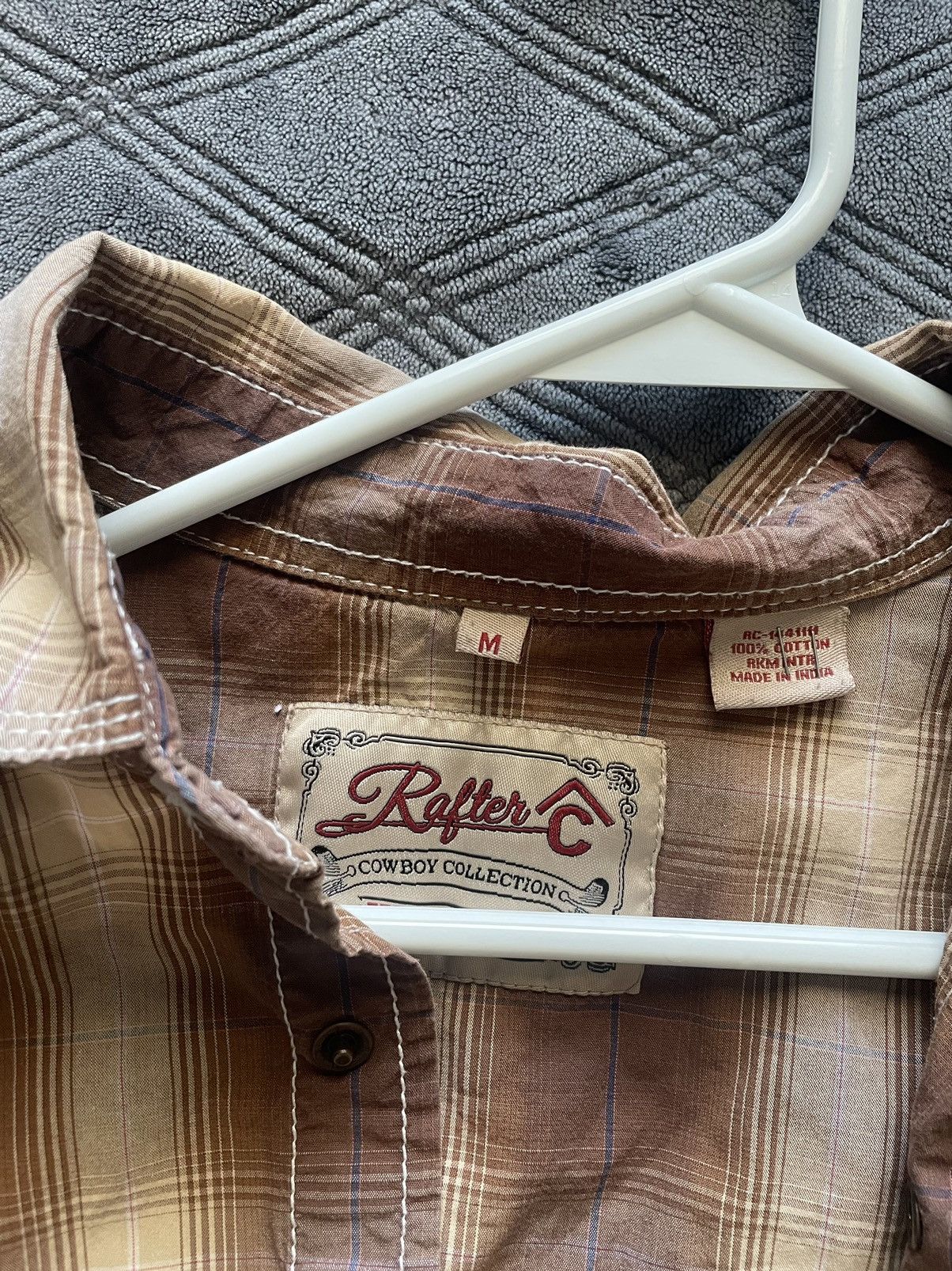 Vintage Vintage Button Up Brown Cropped Size US M / EU 48-50 / 2 - 2 Thumbnail
