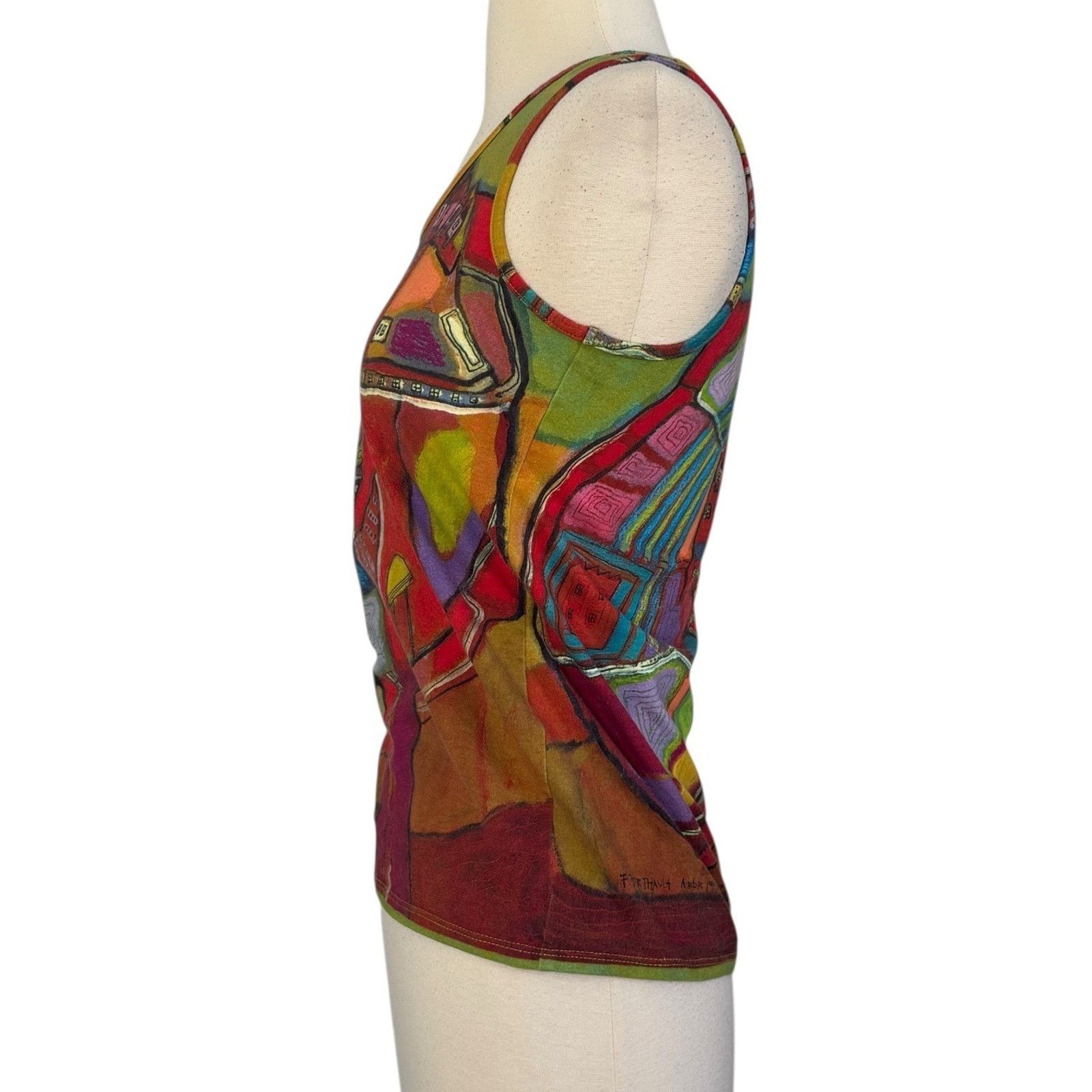 Other AVENTURES DES TOILES Francis Berthault French Abstract Tank Size S / US 4 / IT 40 - 8 Thumbnail