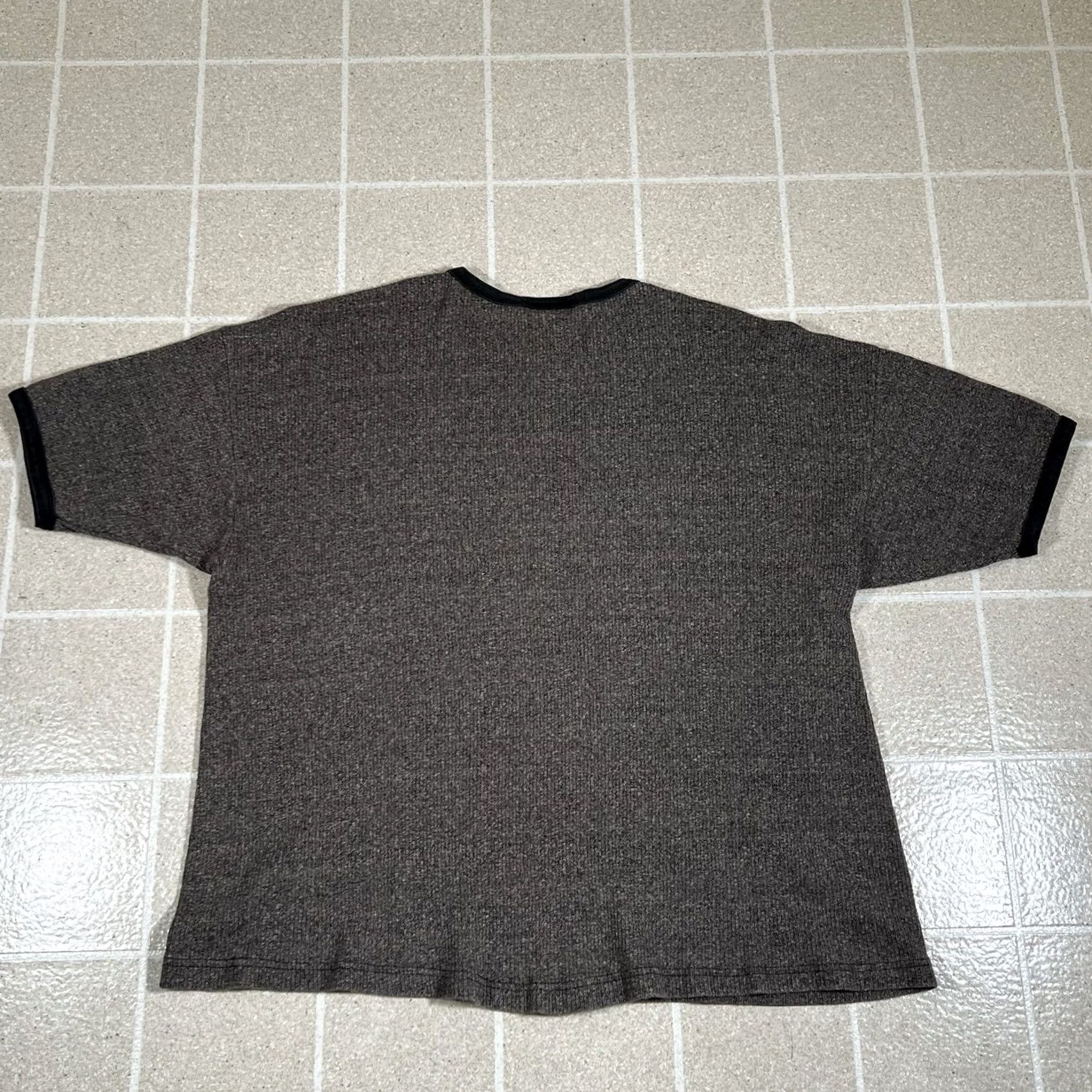 Vintage VINTAGE Bale Dyed Originals Ringer T-Shirt Mens L Gray 90s Striped Made in USA Mens Size US L / EU 52-54 / 3 - 3 Thumbnail