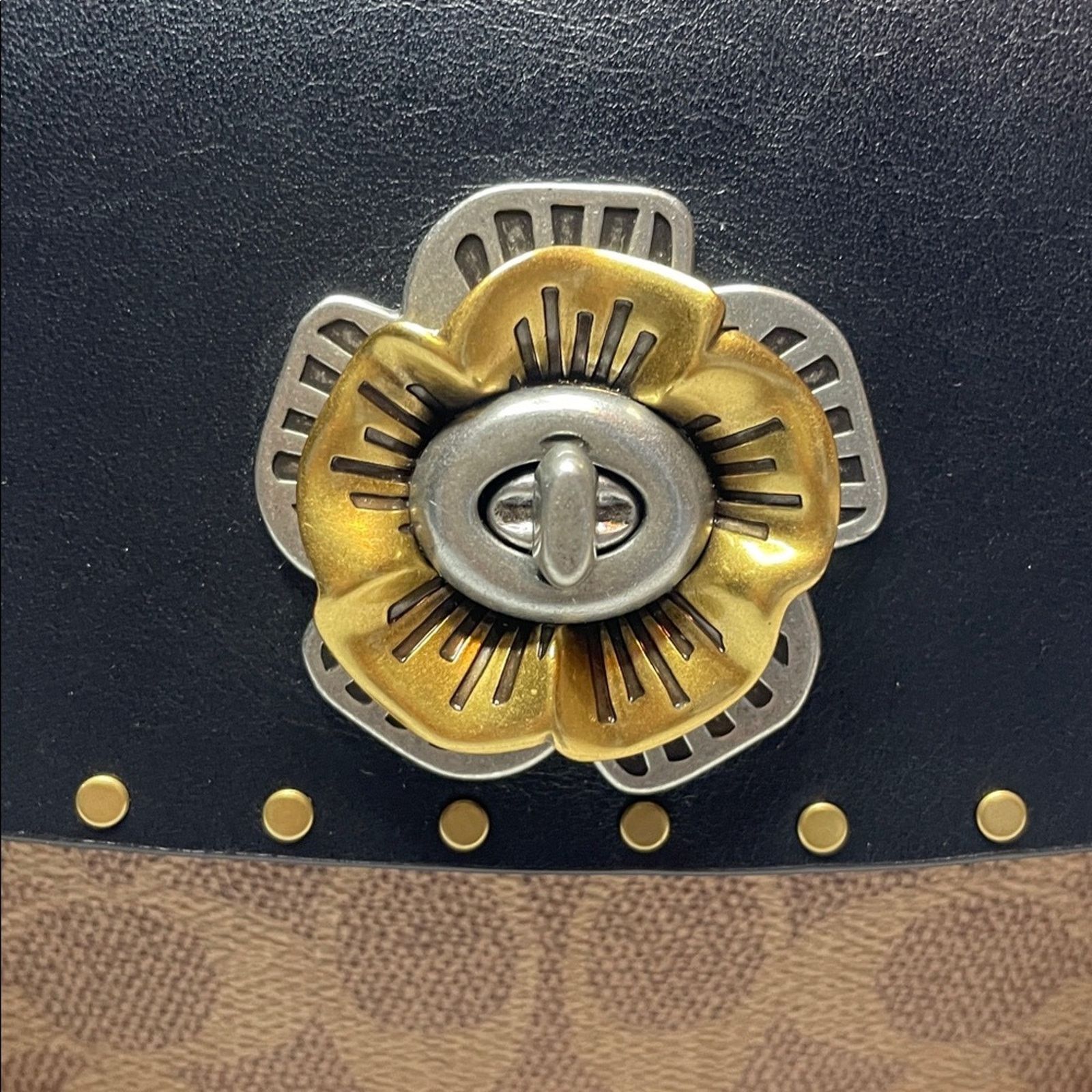 Coach Coach Parker 1941 Snakeskin Rivets Chain Bag Size ONE SIZE - 2 Thumbnail