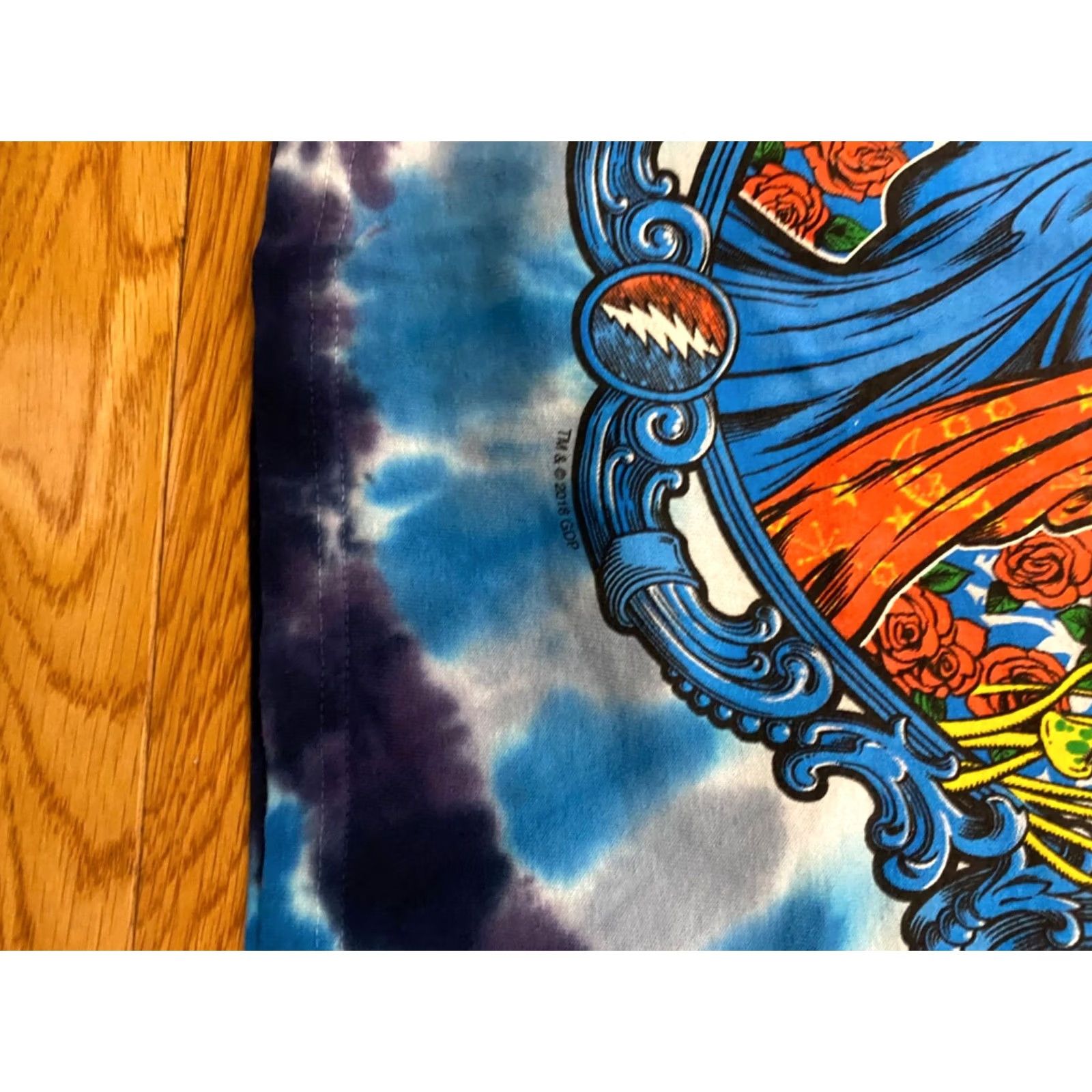 Liquid Blue Liquid Blue Grateful Dead Bertha Skull Mens Shirt S Tie Dye Double-Sided 2018 Blue Cotton Graphic Print Crew Neck Short Sleeve Vintage? Size US S / EU 44-46 / 1 - 4 Thumbnail
