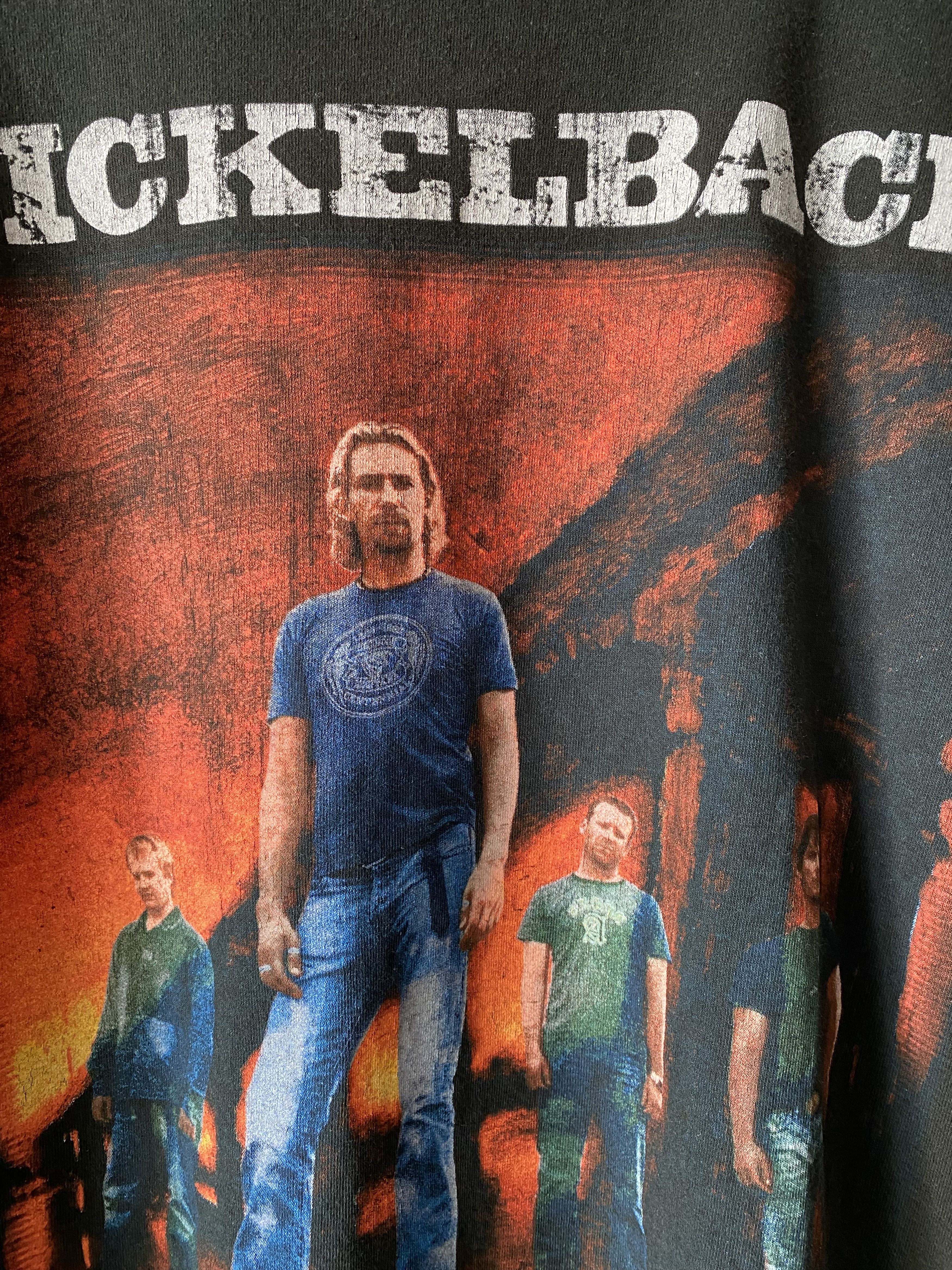 Band Tees × Vintage Vintage 2004 Nickelback The Long road tour t-shirt Size US M / EU 48-50 / 2 - 4 Thumbnail