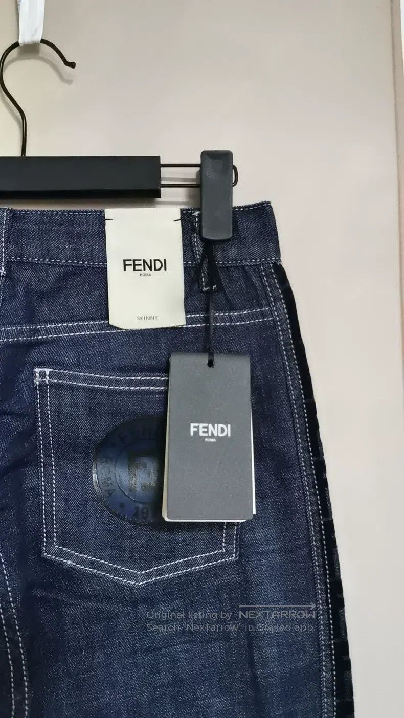 Fendi Fendi Side Full Print Logo Women's Jeans Size 26" / US 2 / IT 38 - 4 Thumbnail
