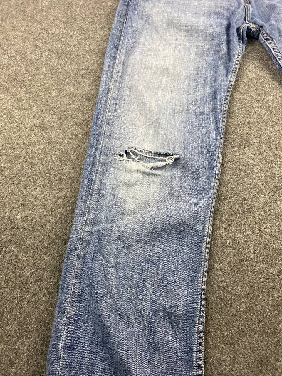 Levi's levis 505 soft distressed denim nice design Size US 34 / EU 50 - 8 Thumbnail