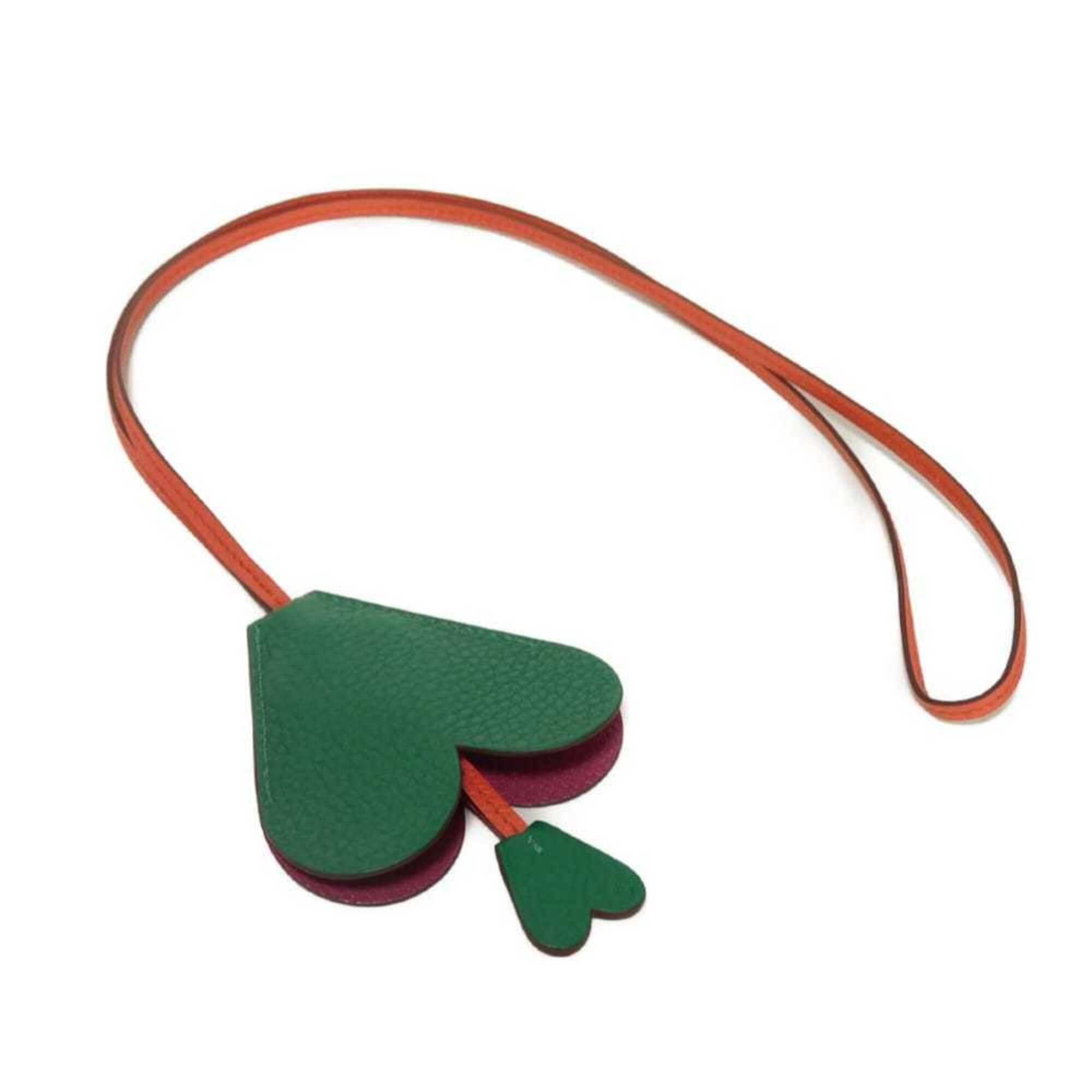Hermes Hermes Necklace Heart Bell Clochette Coup Random Logo Ring Petit H Taurillon Clemence Chevre H1070518 Men's Women's Size ONE SIZE - 1 Thumbnail