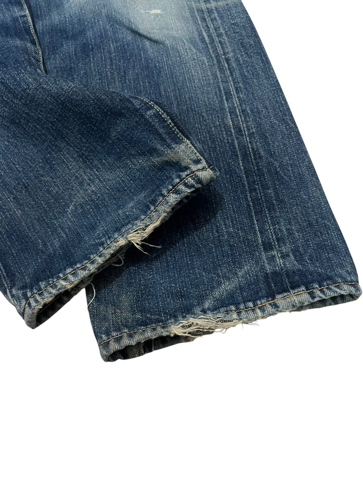 Japanese Brand Vintage Japanese Brand Selvedge Distressed Jean Japan Size US 28 / EU 44 - 7 Thumbnail