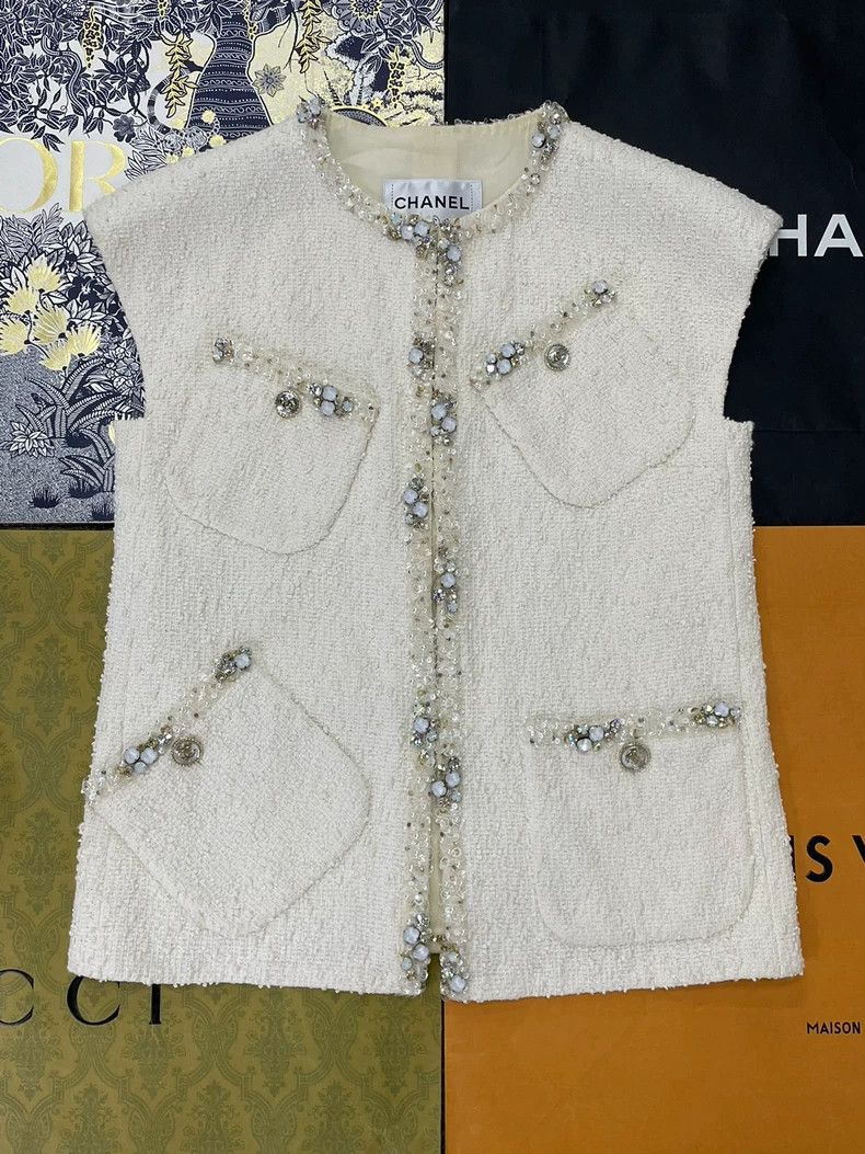 Chanel Chanel Equestrian Beaded 6-Pocket Vest Size US M / EU 48-50 / 2 - 1 Thumbnail
