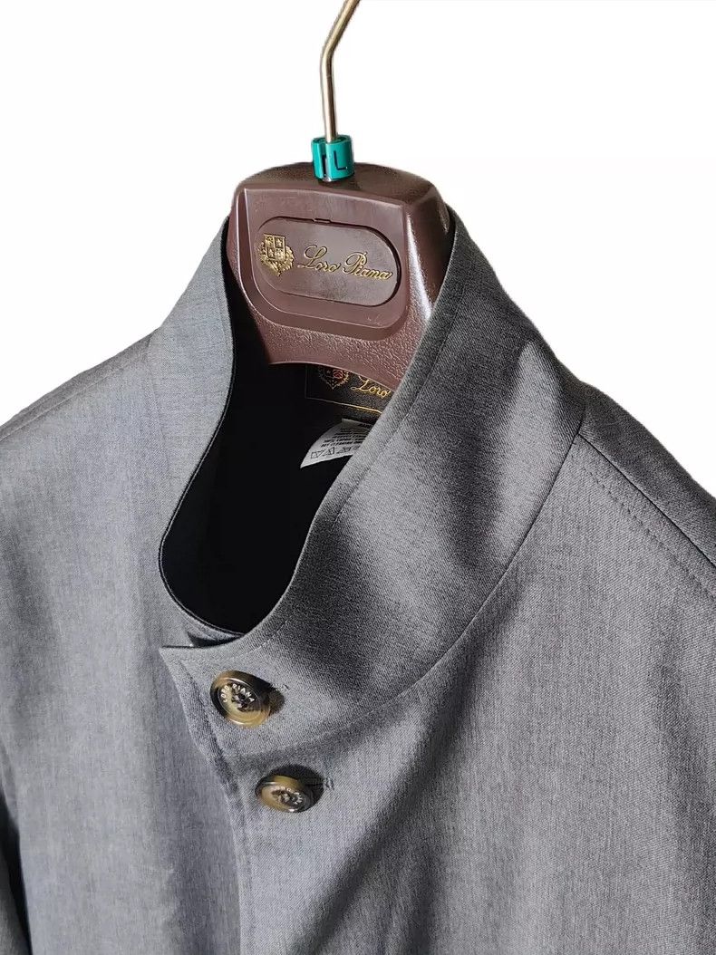 Loro Piana LORO PIANA Unstructured wool coat with long sleeves Size L / US 10 / IT 46 - 3 Thumbnail