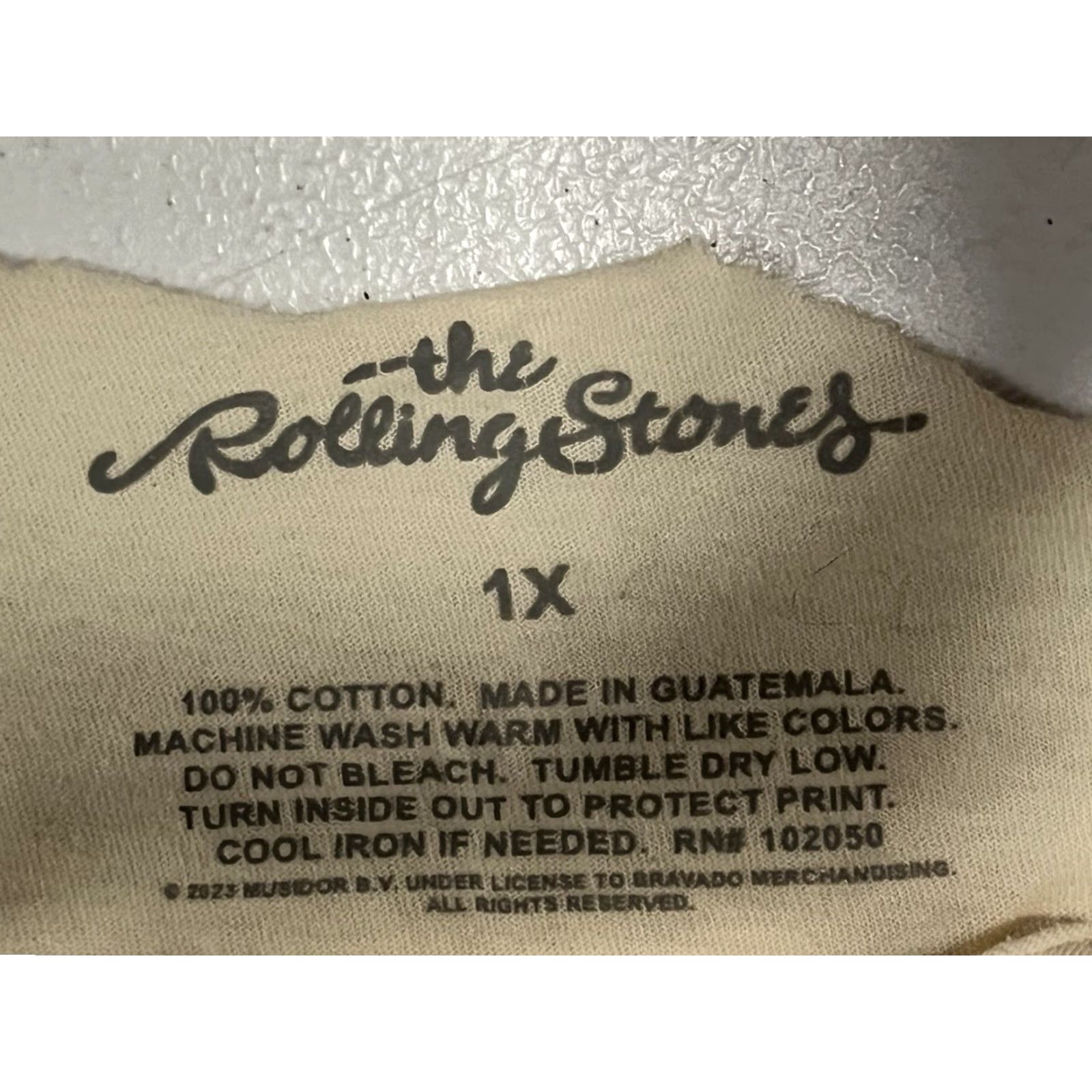 Logo 7 Rolling Stones T-Shirt Women L White USA Tongue Logo Graphic Cut Off Neck Pic Size L / US 10 / IT 46 - 5 Thumbnail