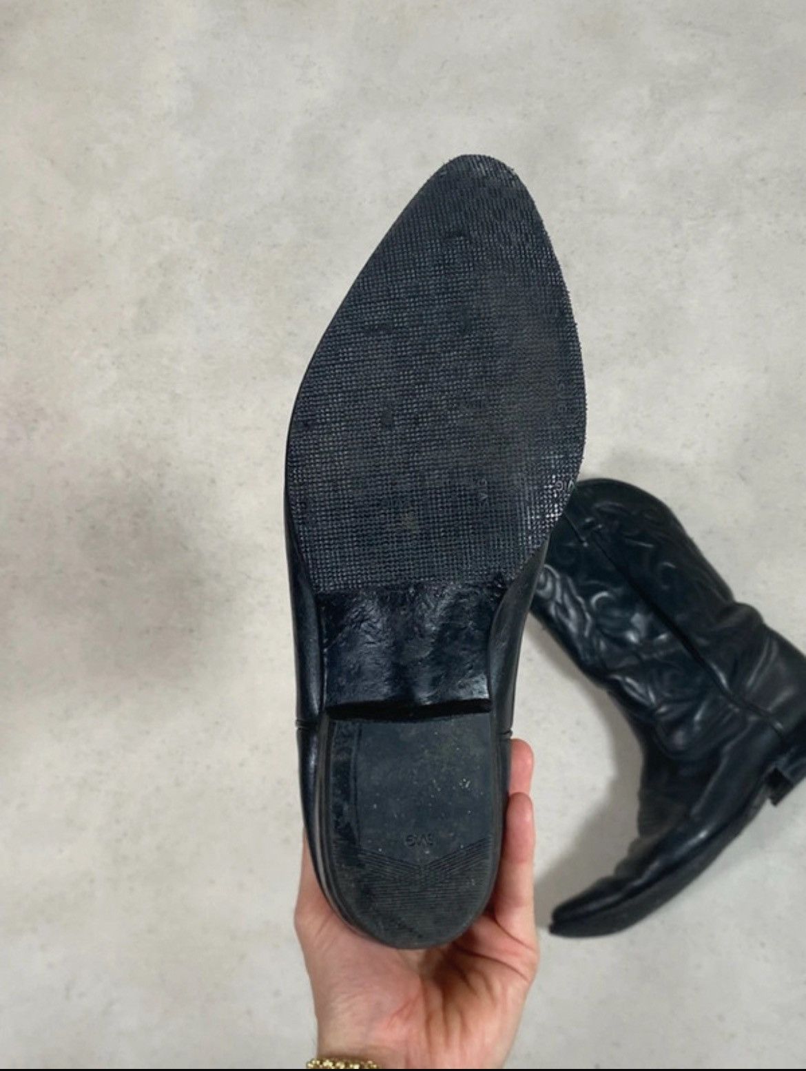 Other Black Santiags Size US 8.5 / EU 41-42 - 7 Thumbnail