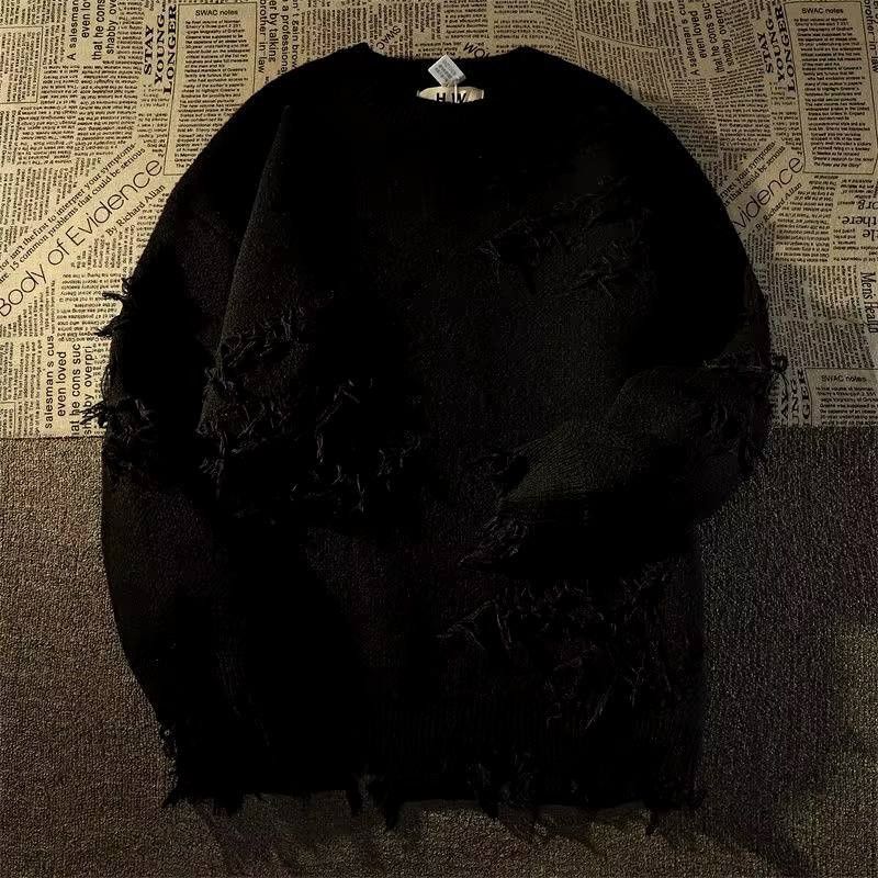 Japanese Brand × Vintage knit fall sweater with a round neckline Size US M / EU 48-50 / 2 - 1 Thumbnail
