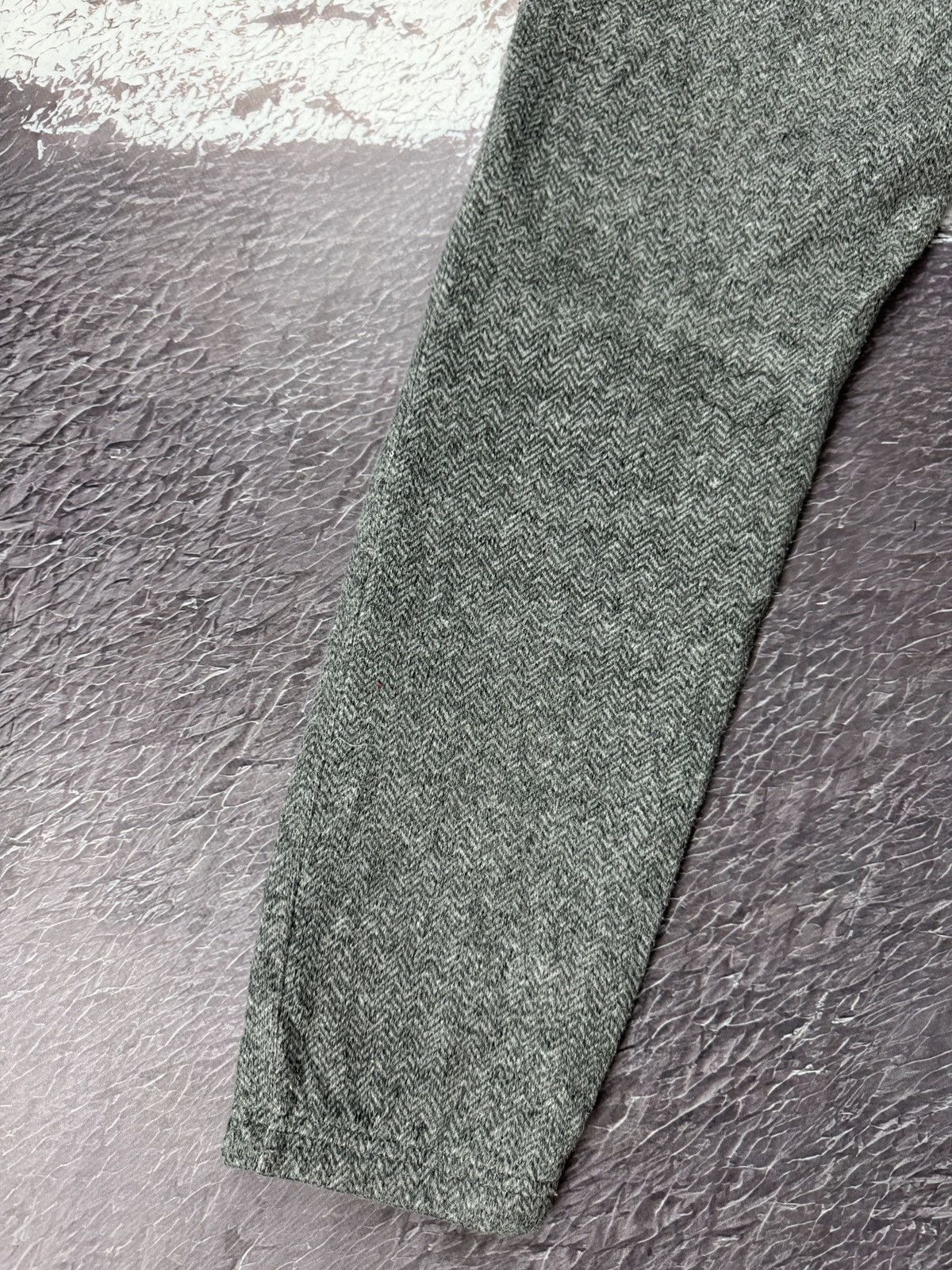 Japanese Brand × Vintage Herringbone grey Japan clothing sweat track pants Size US 32 / EU 48 - 16 Thumbnail