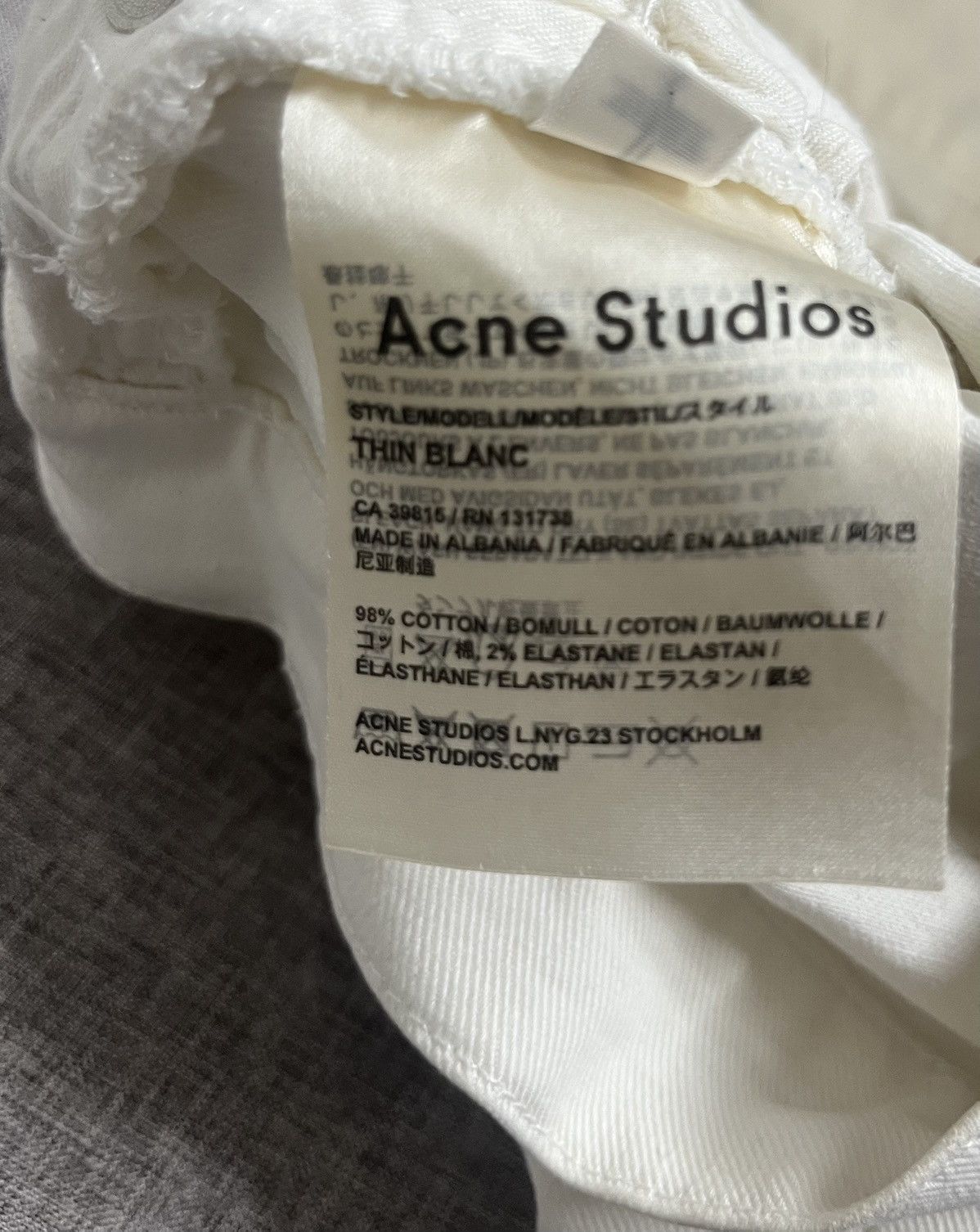 Acne Studios × Designer Acne Studios Jean white Size US 30 / EU 46 - 8 Thumbnail