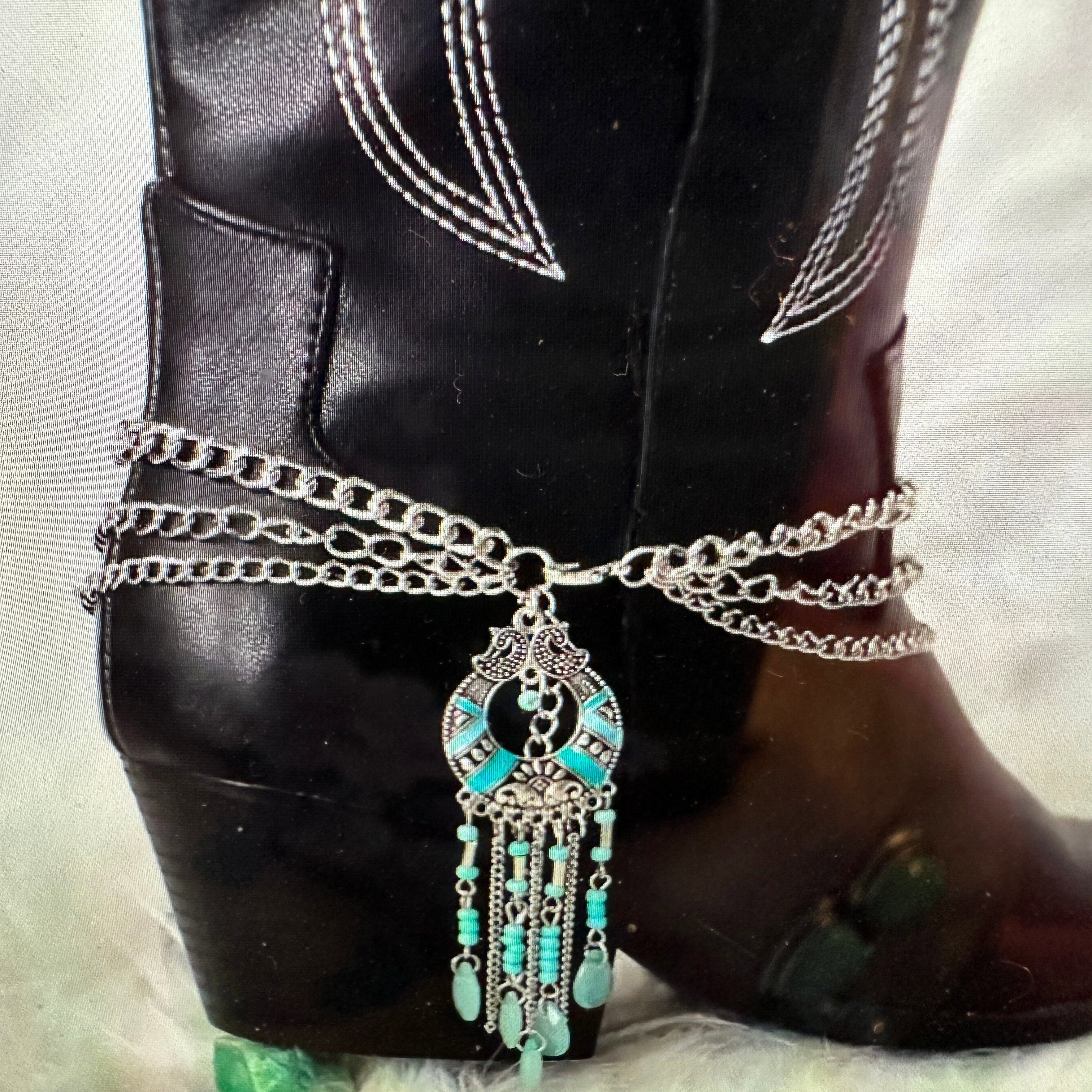 Other Southwest Charm Turquoise Bead Boot Accessory - Fast Shippin Size ONE SIZE - 1 Thumbnail