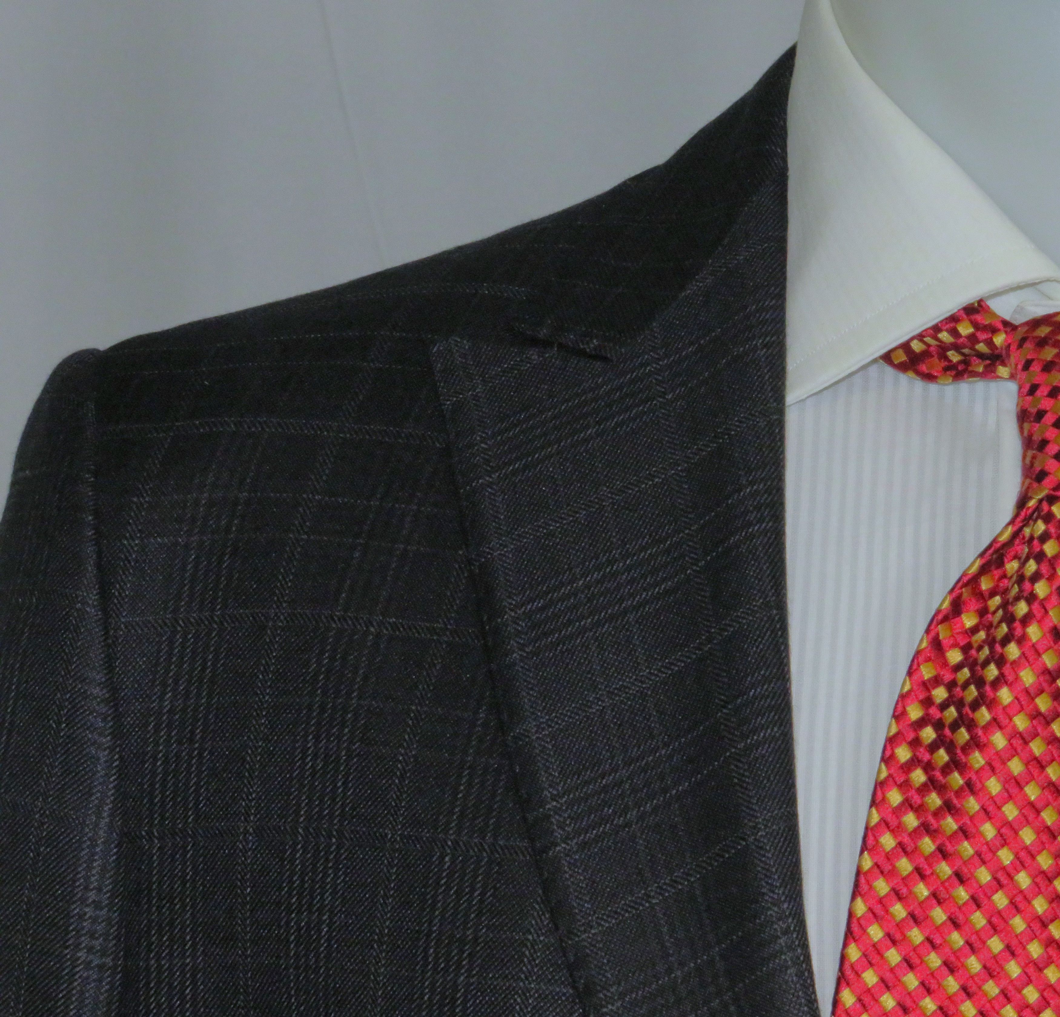 Giorgio Armani Taylor Cashmere Blend Gray Plaid Current Sport Coat 44R Size 44R - 6 Thumbnail