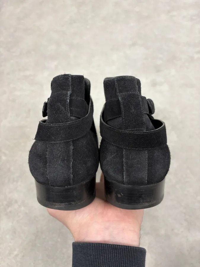 Saint Laurent Paris AW2013 Saint Laurent Black Mid Suede Leather Boots Size US 9 / EU 42 - 7 Thumbnail
