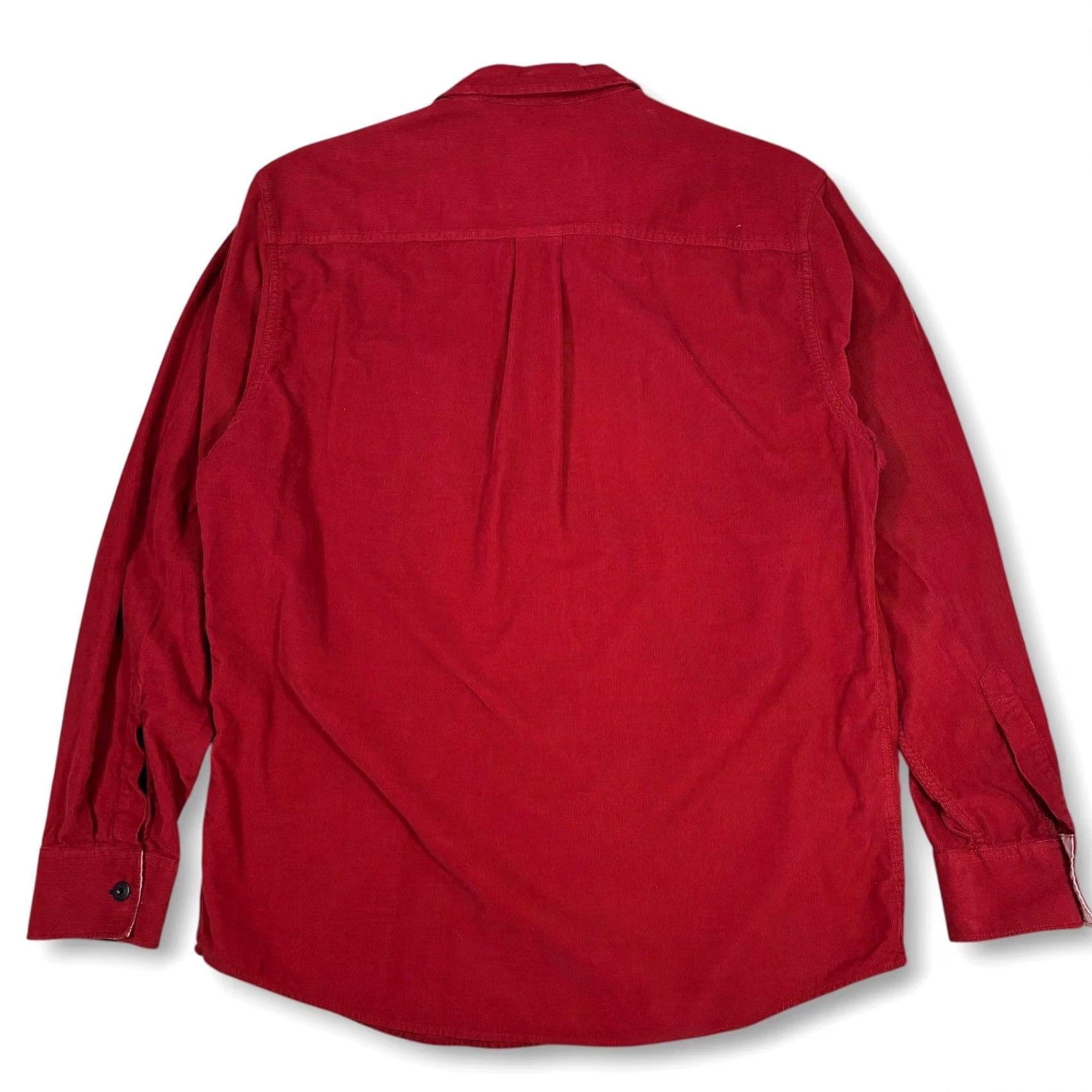 Tommy Bahama VINTAGE Tommy Bahama Jeans Red Corduroy Long Sleeve Island Modern Fit Shirt L Size US L / EU 52-54 / 3 - 3 Thumbnail
