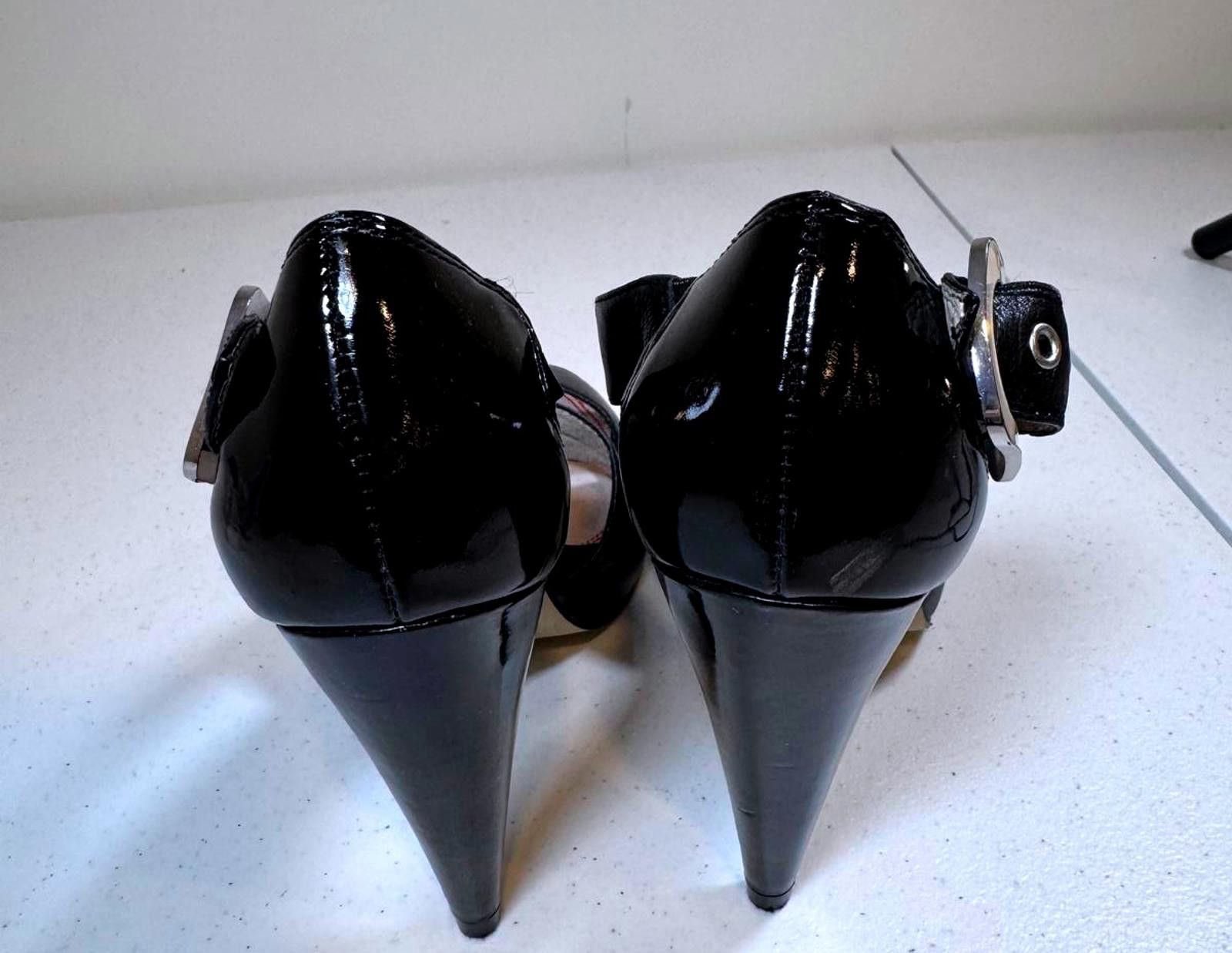 Designer Stylish Black High Heels by Miz Sassy – Size 40 Size US 10 / IT 40 - 3 Thumbnail